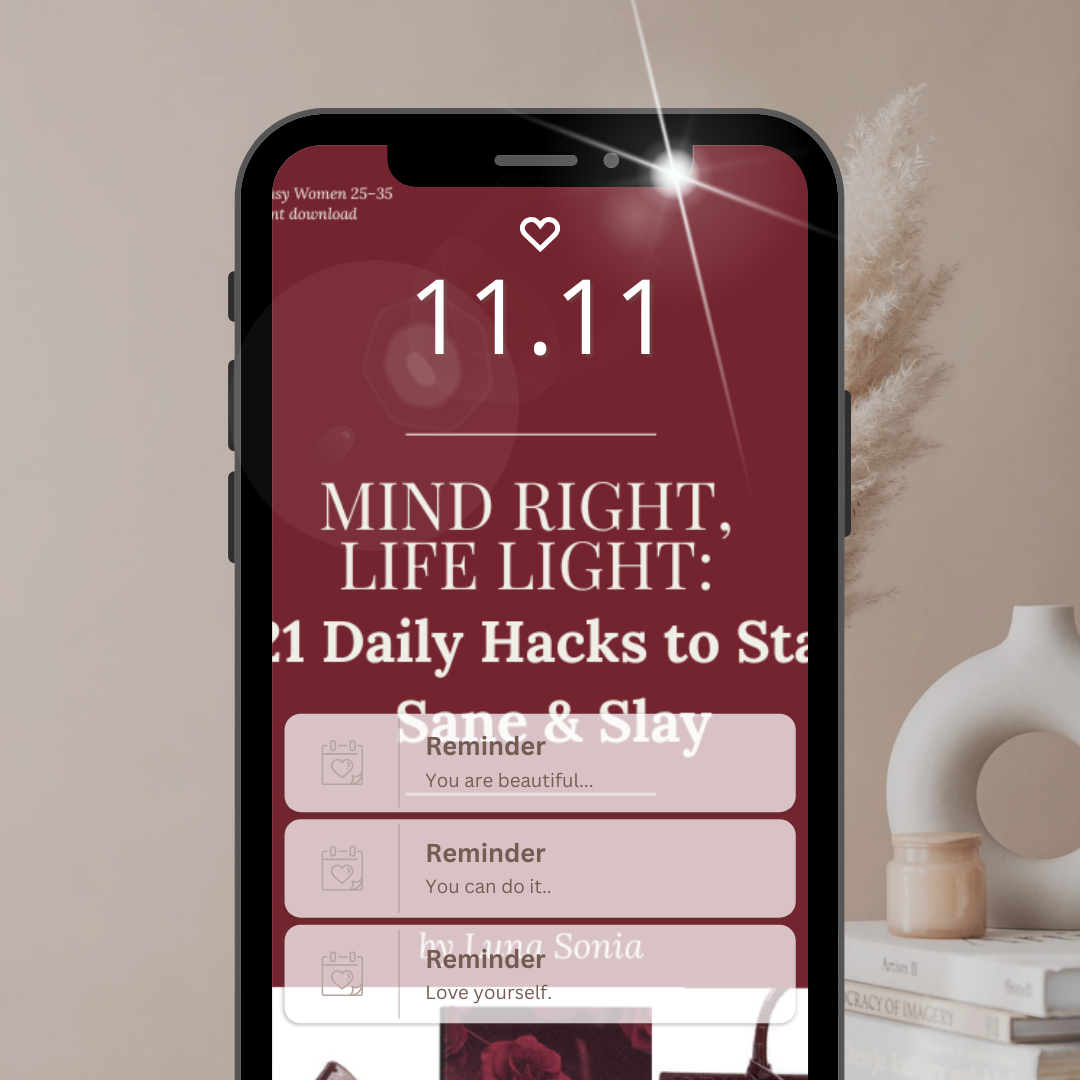 Mind Right, Life Light: 21 Daily Hacks to Stay Sane & Slay