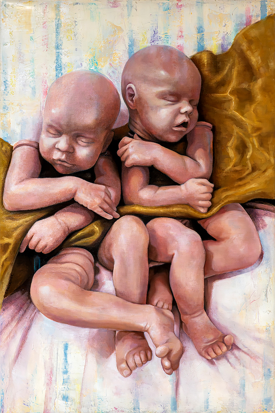 Heartwarming Reborn Twins Art Print