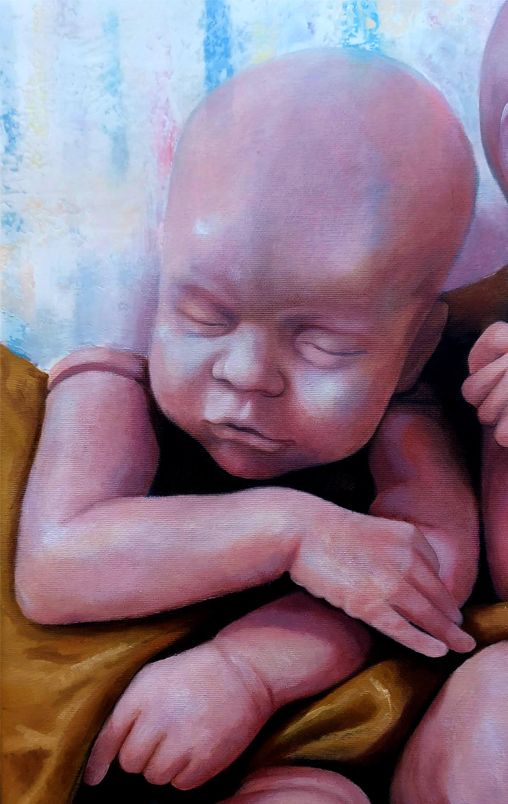 Heartwarming Reborn Twins Art Print