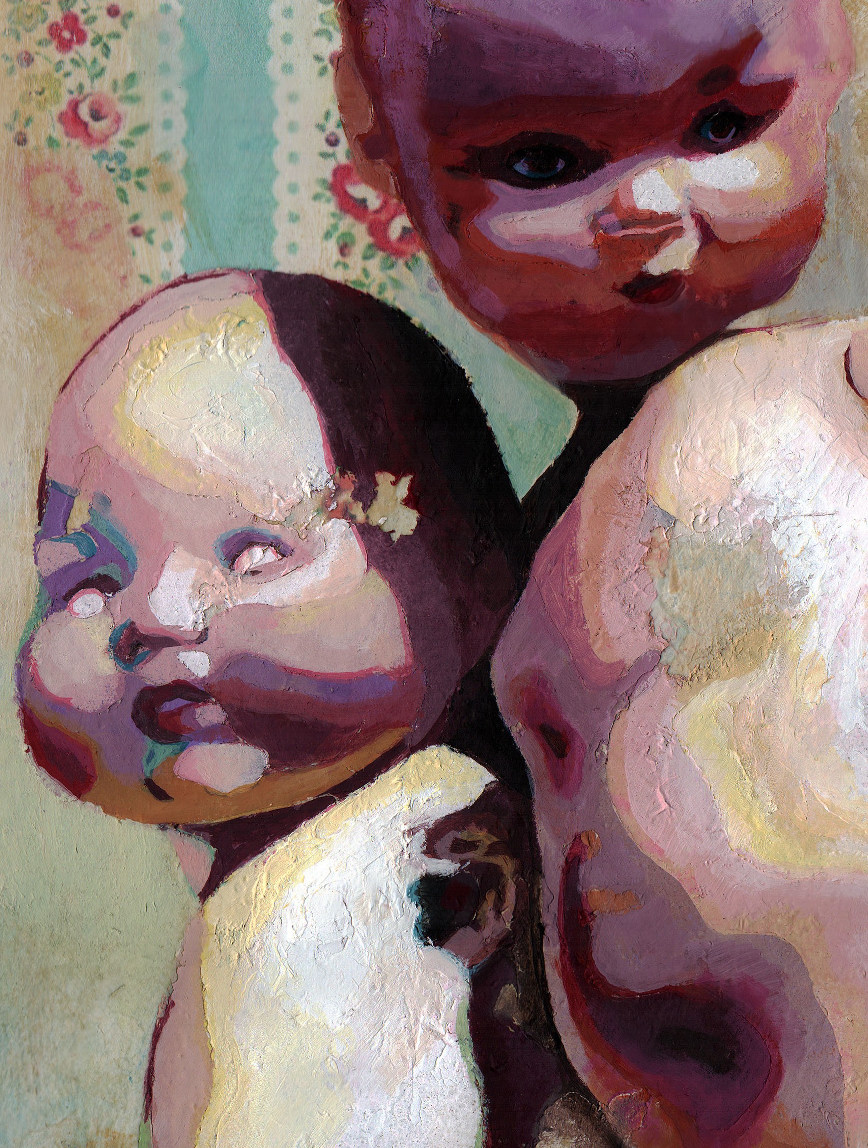 Surreal Broken Doll Art Print