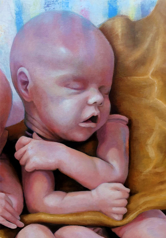Heartwarming Reborn Twins Art Print