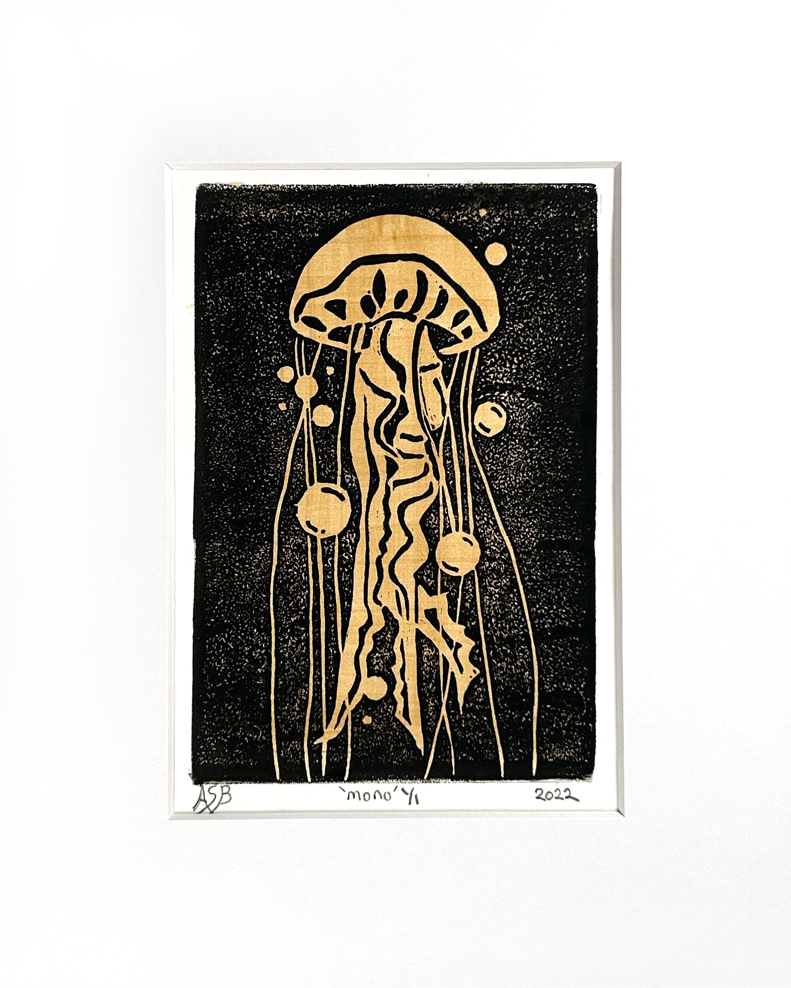 Jellyfish Monoprint I