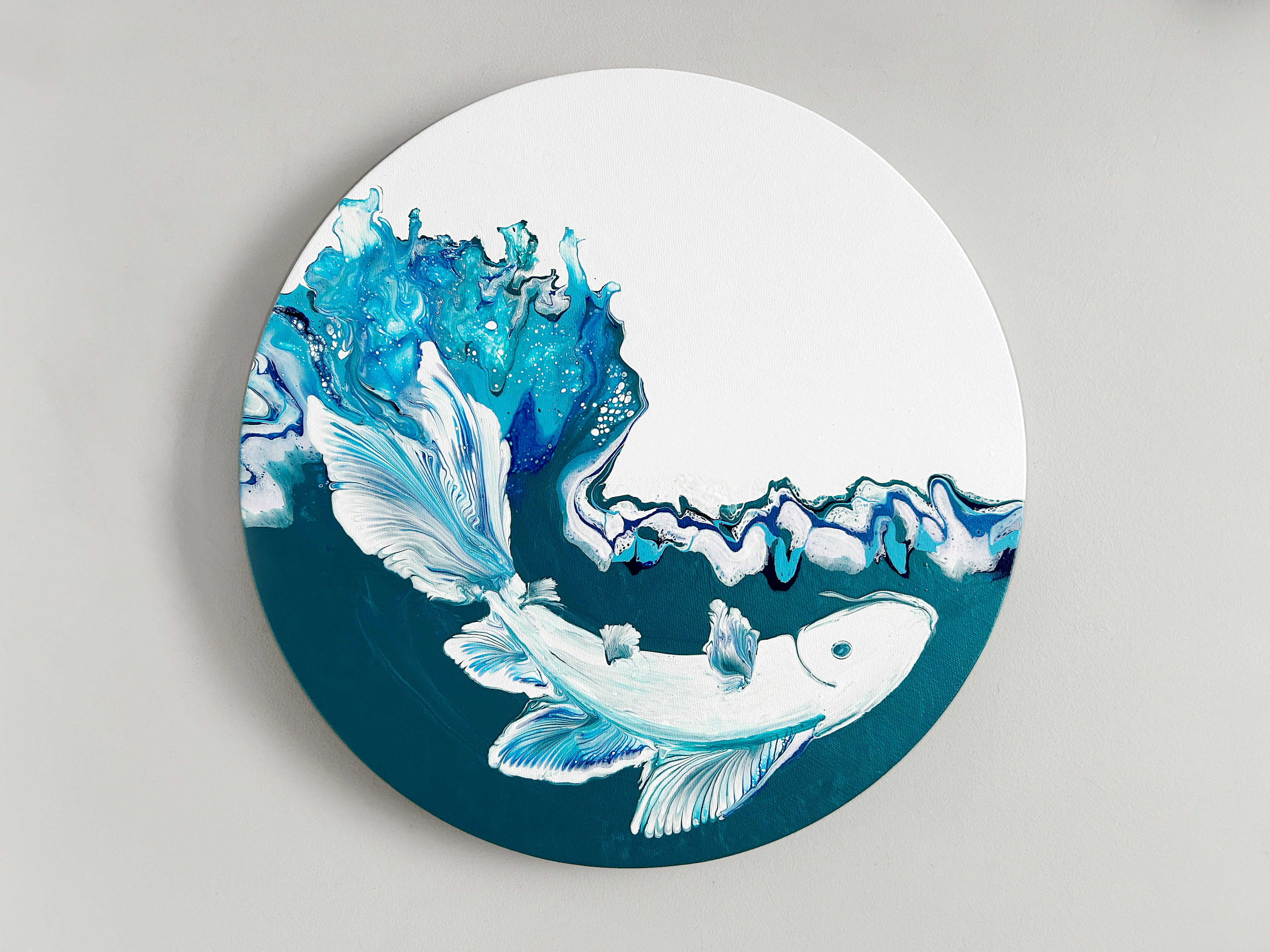 Splashing Koi