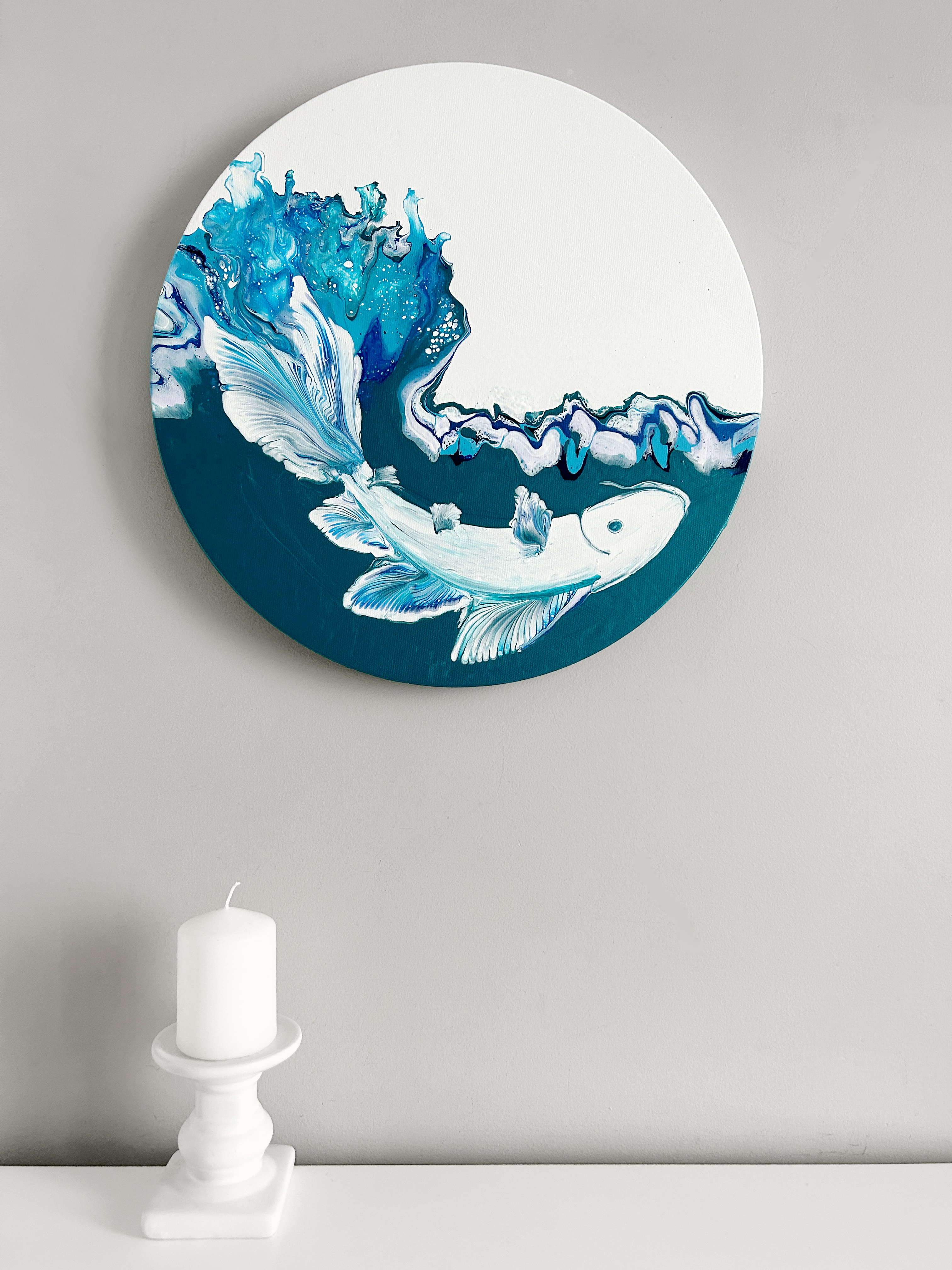 Splashing Koi