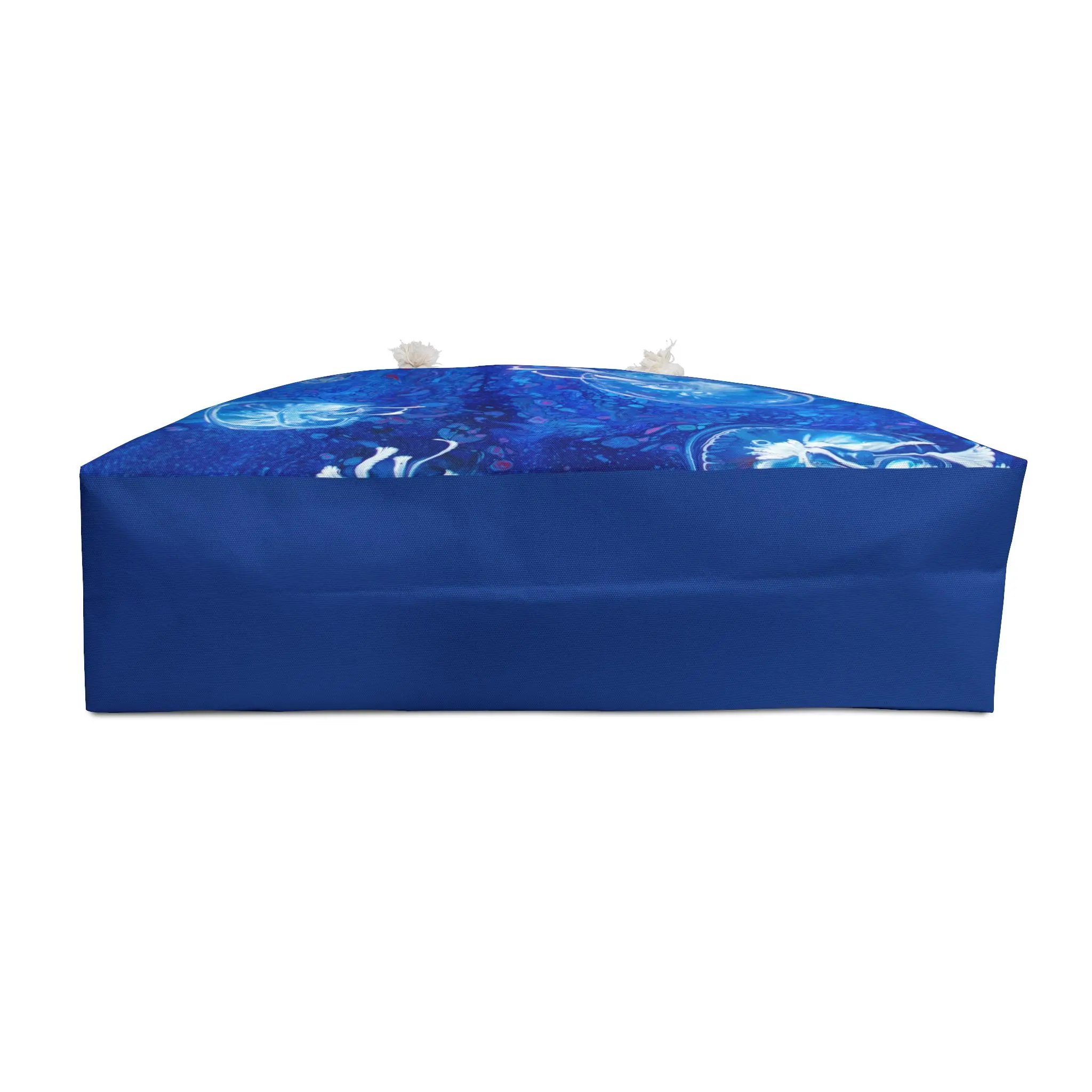 Moon Jellyfish Beach Bag: Designer Weekender/Beach Bag with Jellyfish Art:  Designer Tote for Women, Jellyfish Print, Summer Handbag, Ocean Theme Shoulder Purse