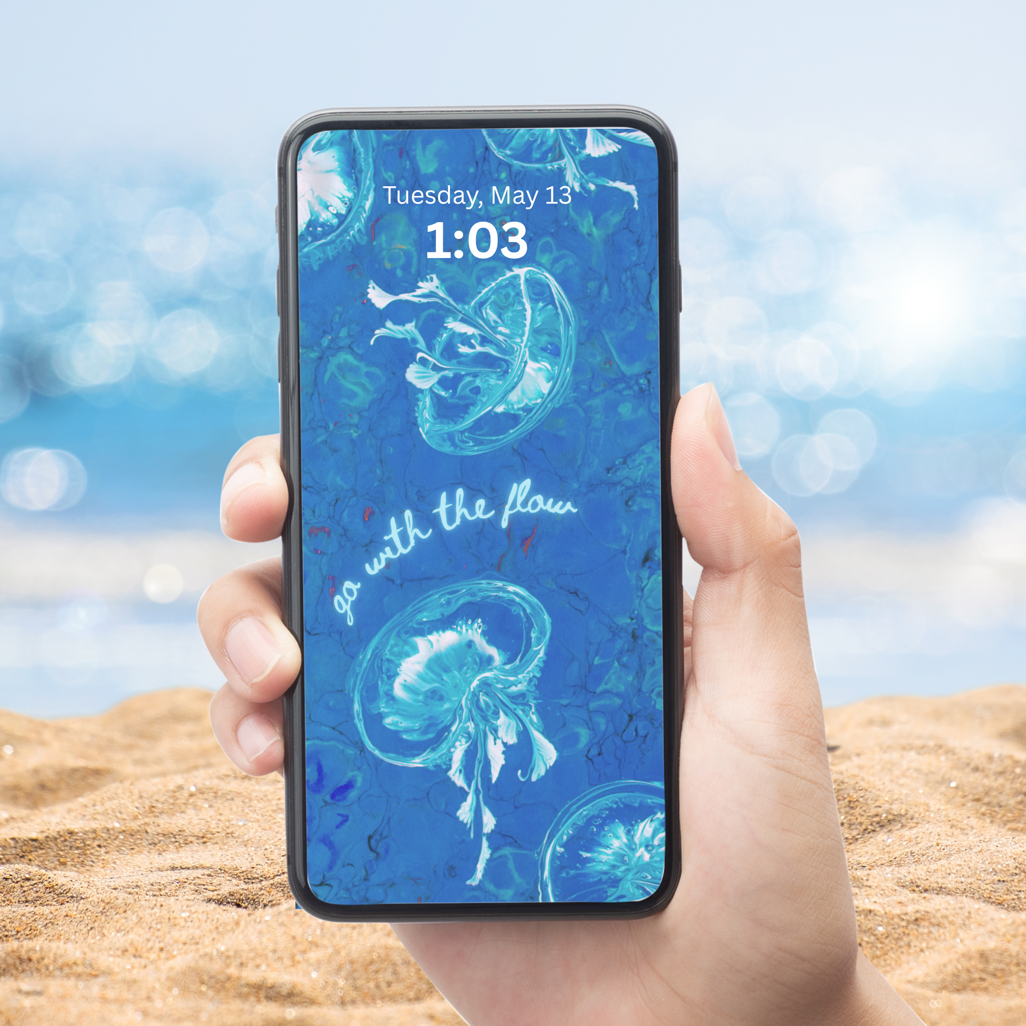 Go With the Flow Phone and Laptop/Desktop Wallpaper