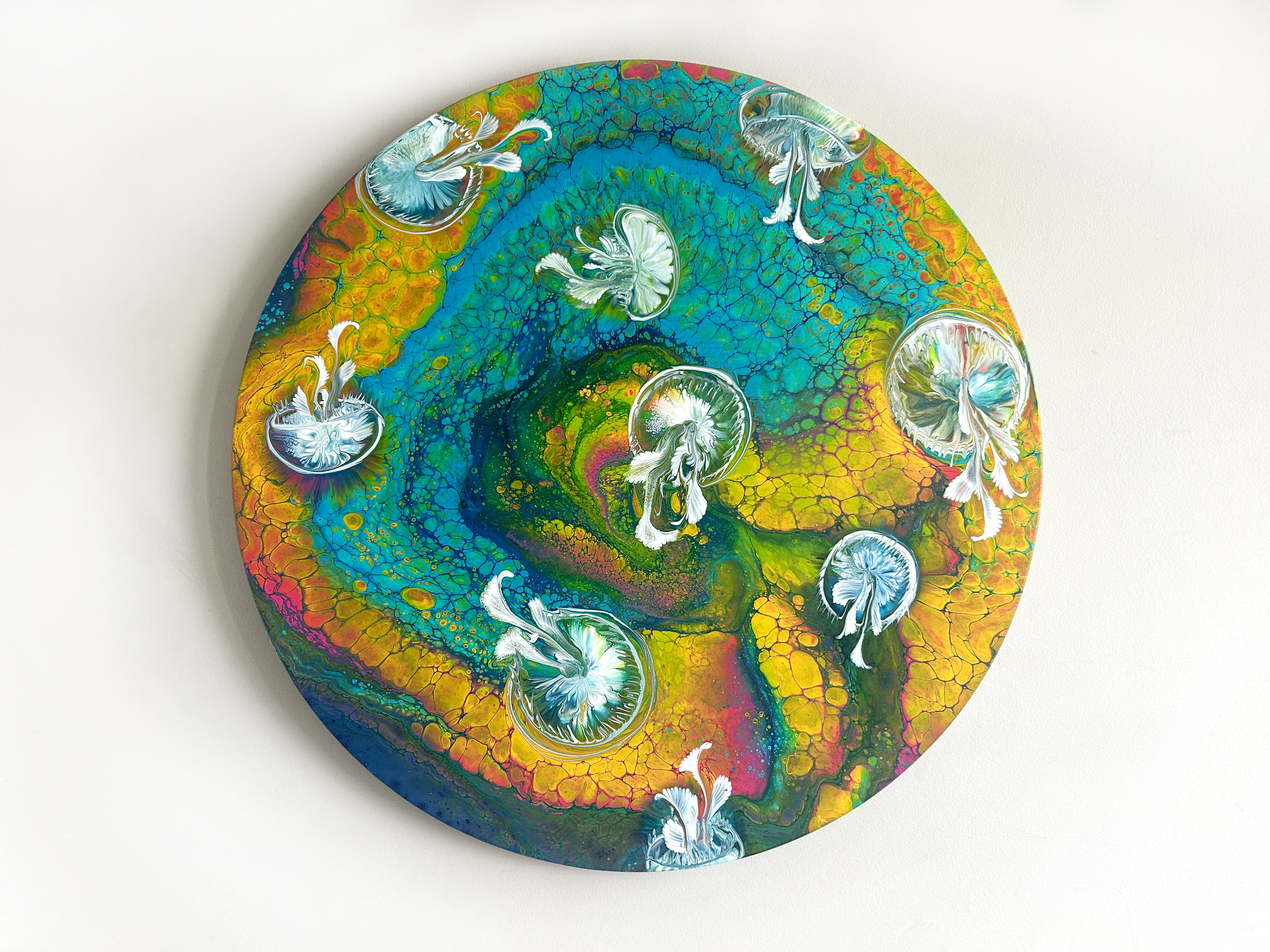 Abstract Round Painting