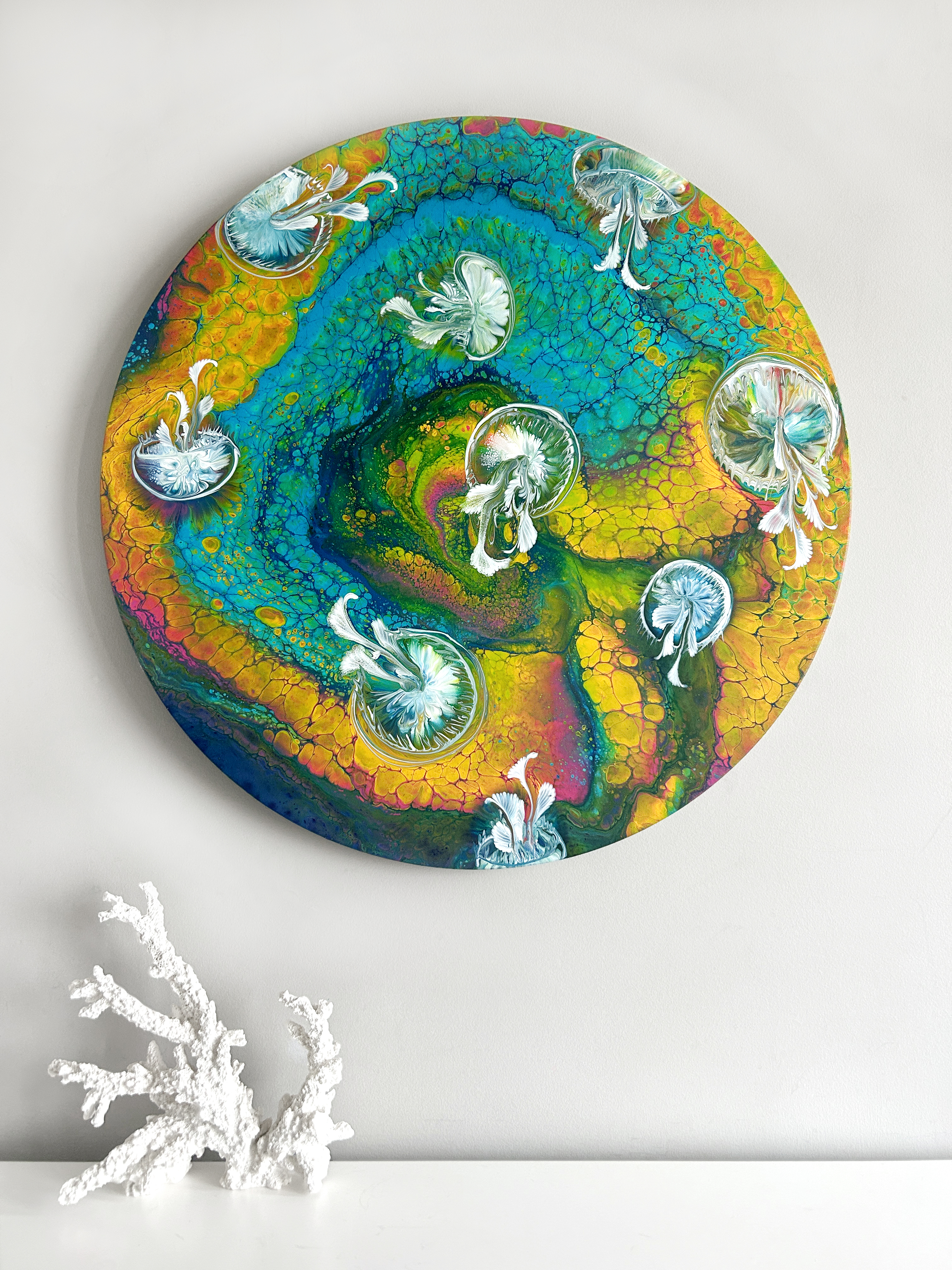 Abstract Round Painting