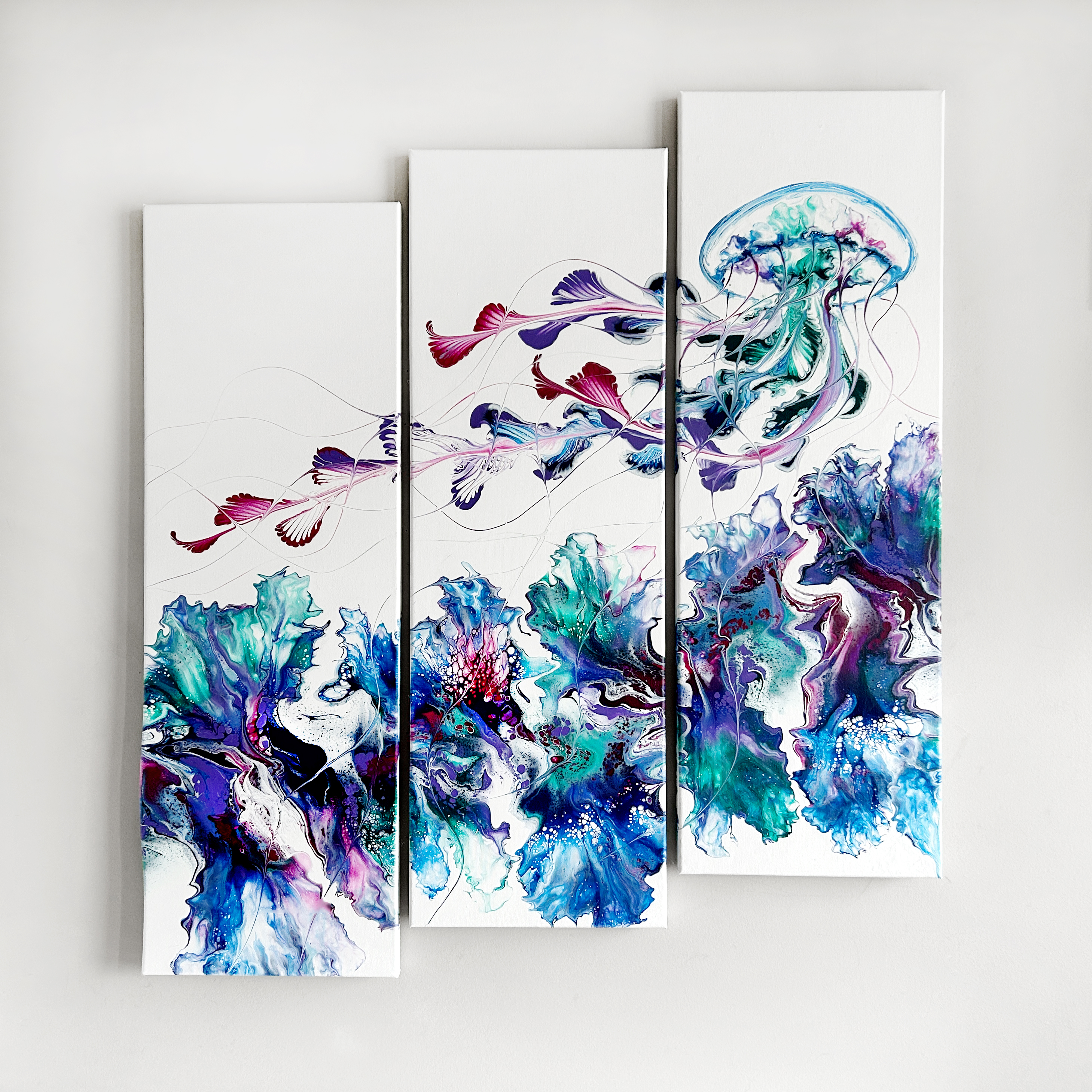 Jewel Tone Jelly Triptych