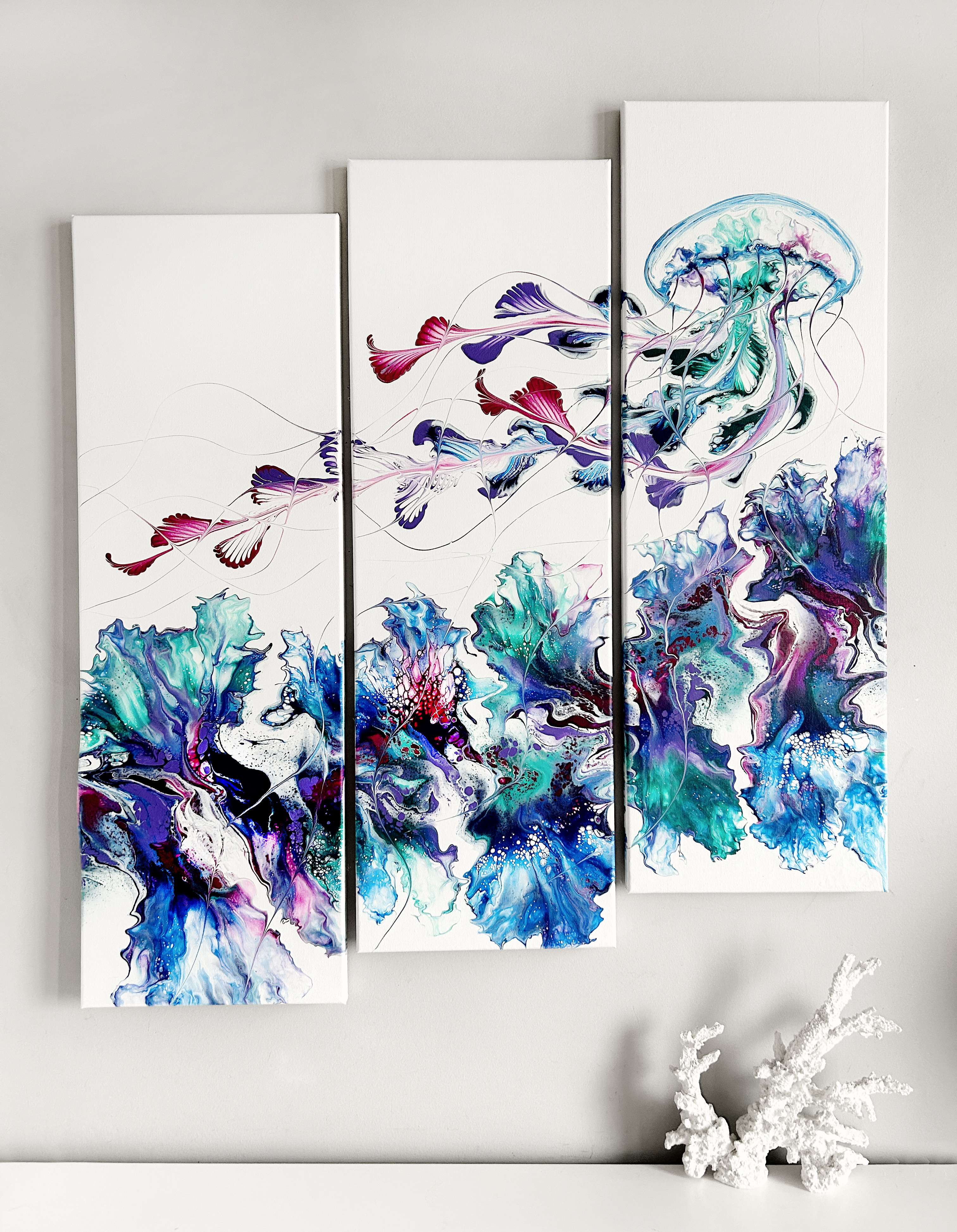 Jewel Tone Jelly Triptych