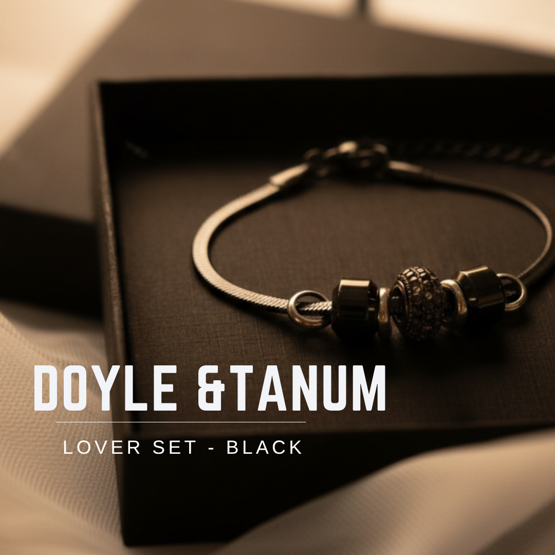 Doyle & Tanum Couple Bracelet Lover Set : Black