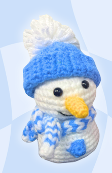 Handmade Knitted Snowman
