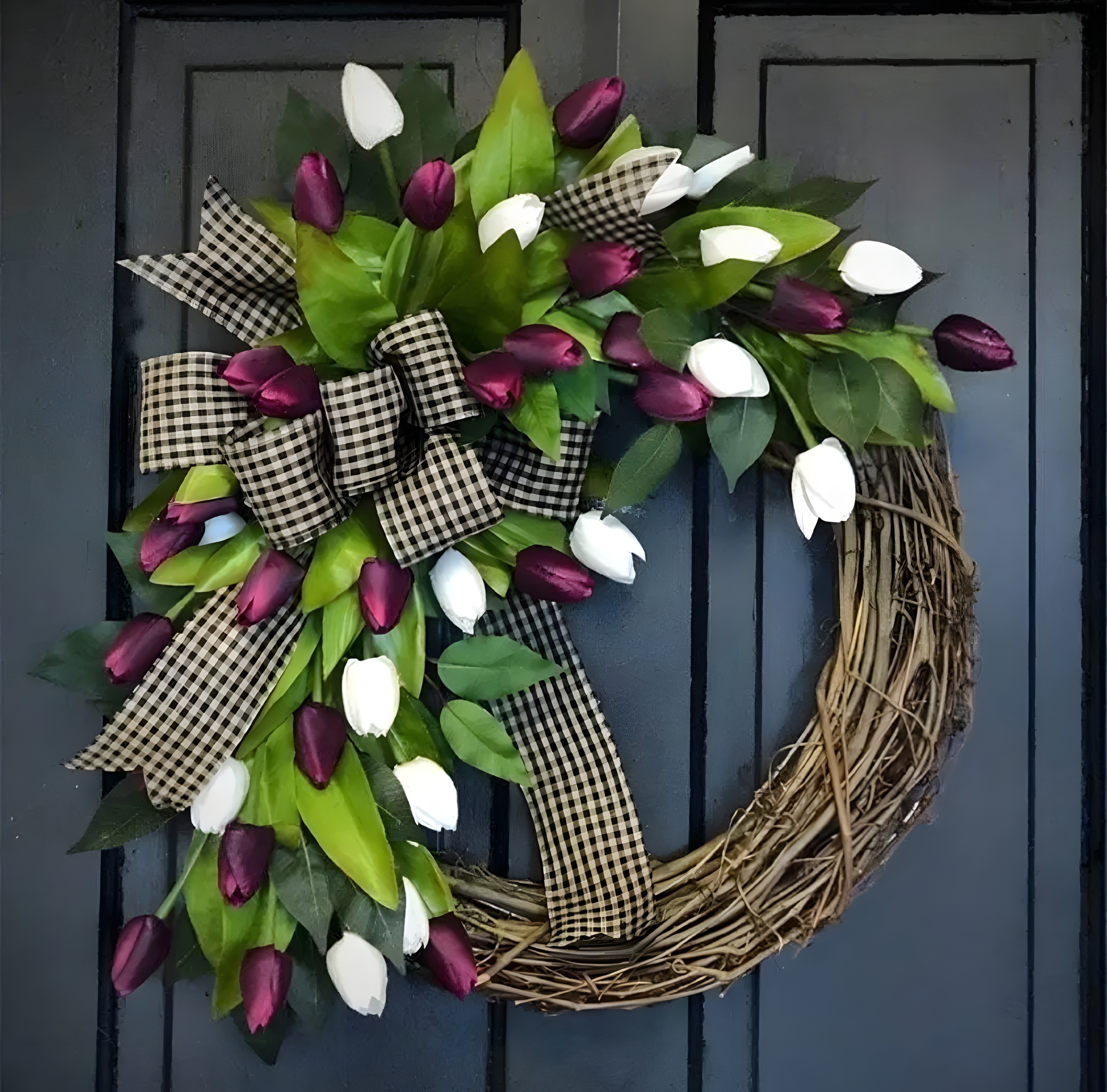 Floral Tulip Wreath