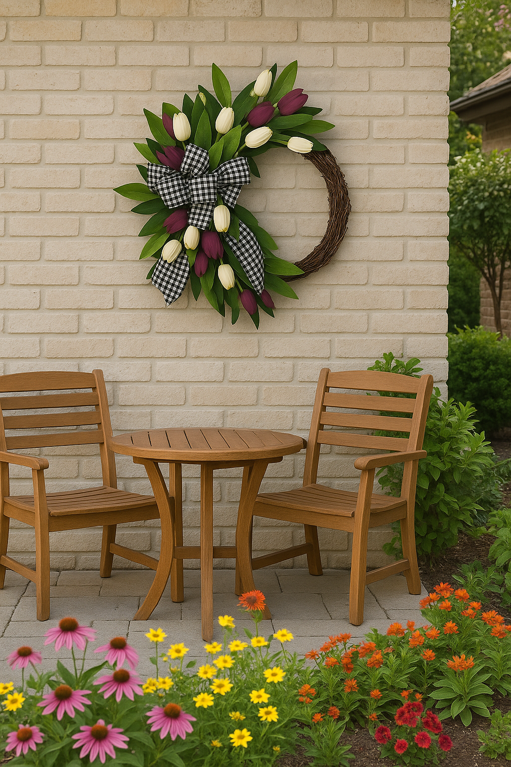 Floral Tulip Wreath