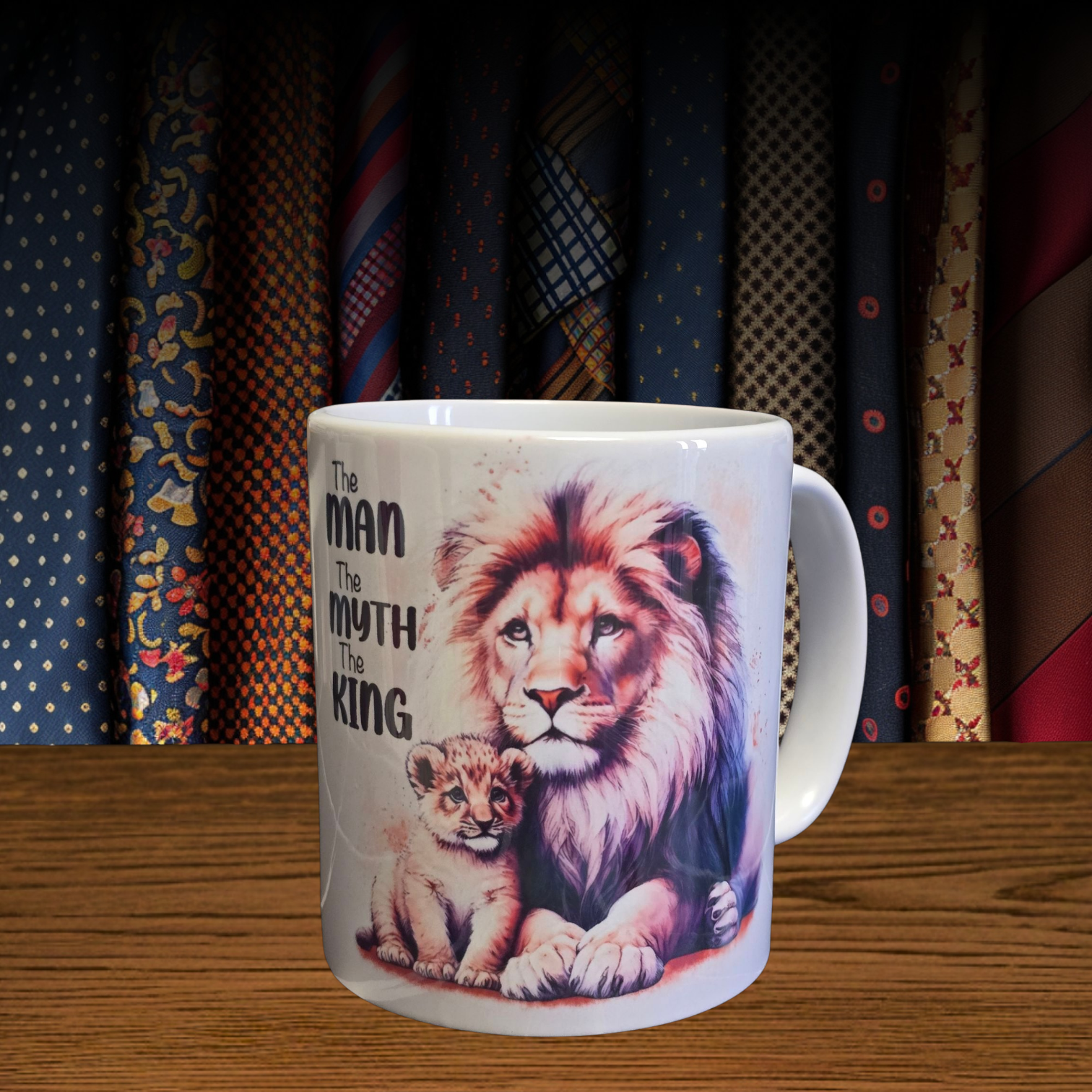 Lion-themed Coffee Mug for Dad-Best Dad Gift