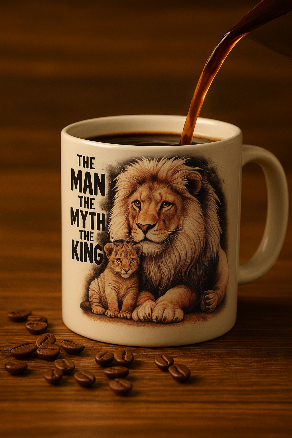 Lion-themed Coffee Mug for Dad-Best Dad Gift