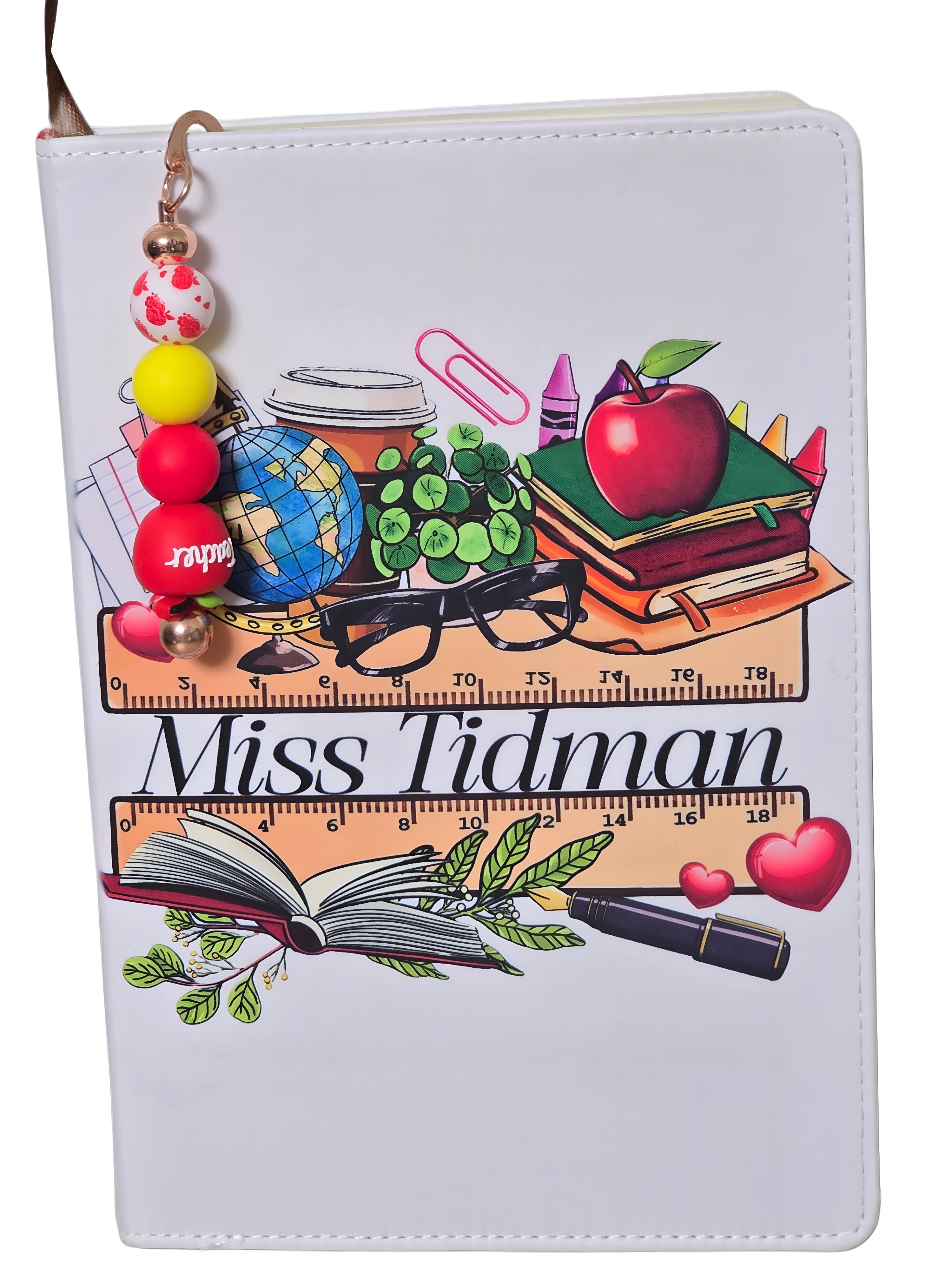 Personalized Teacher Journal Gift Set  - Notebook and Free Bookmark