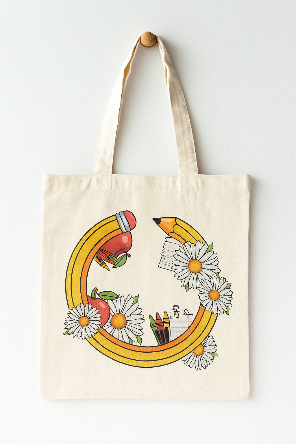 Personalized Handmade  Gift Bag for Teacher with Soap Flower