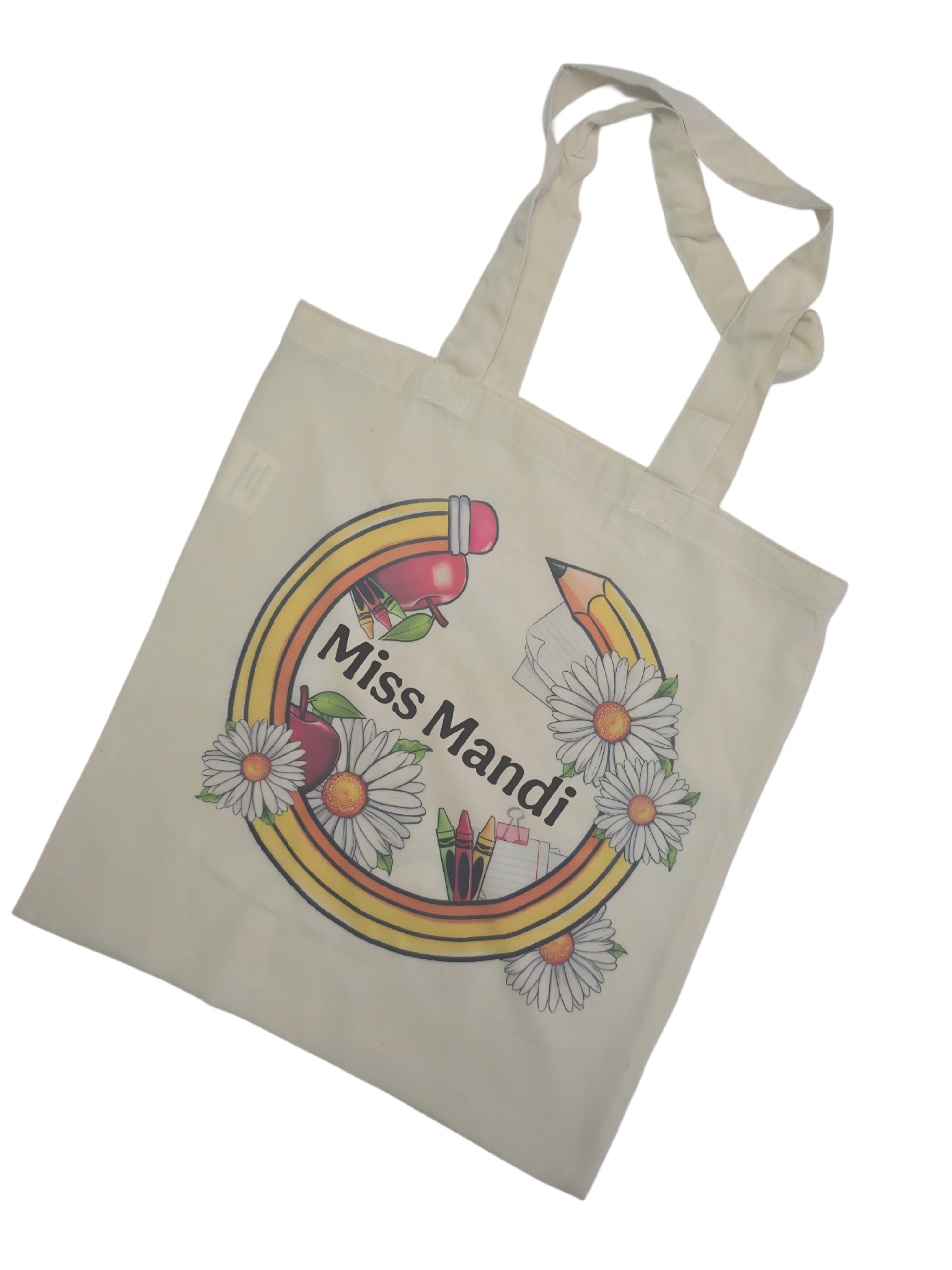 Personalized Handmade  Gift Bag for Teacher with Soap Flower