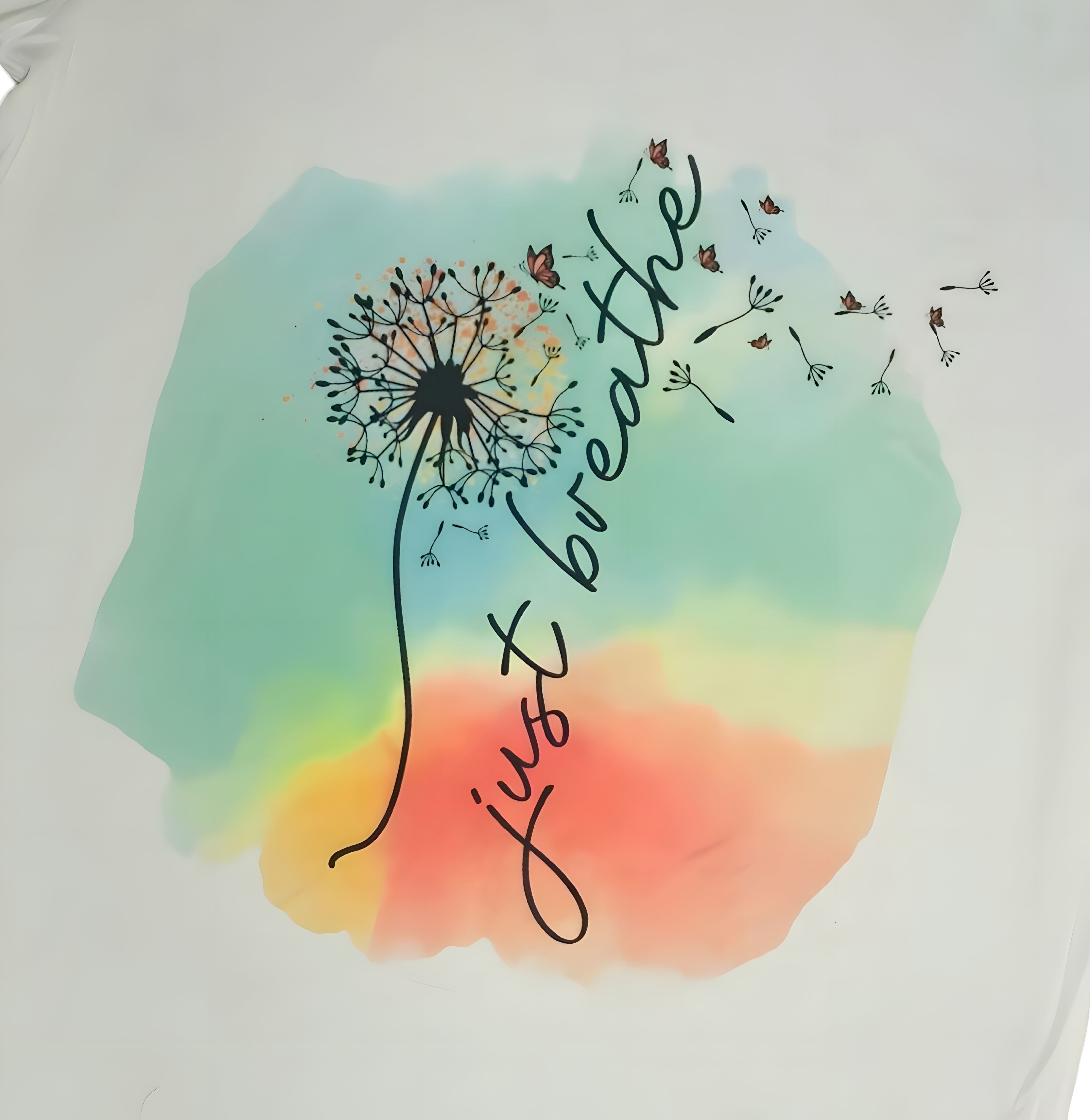 Women's Dandelion Inspirational T - Shirt - Andreality Graphic Tee - Limited Edition - Size M & L - Few Pieces Available