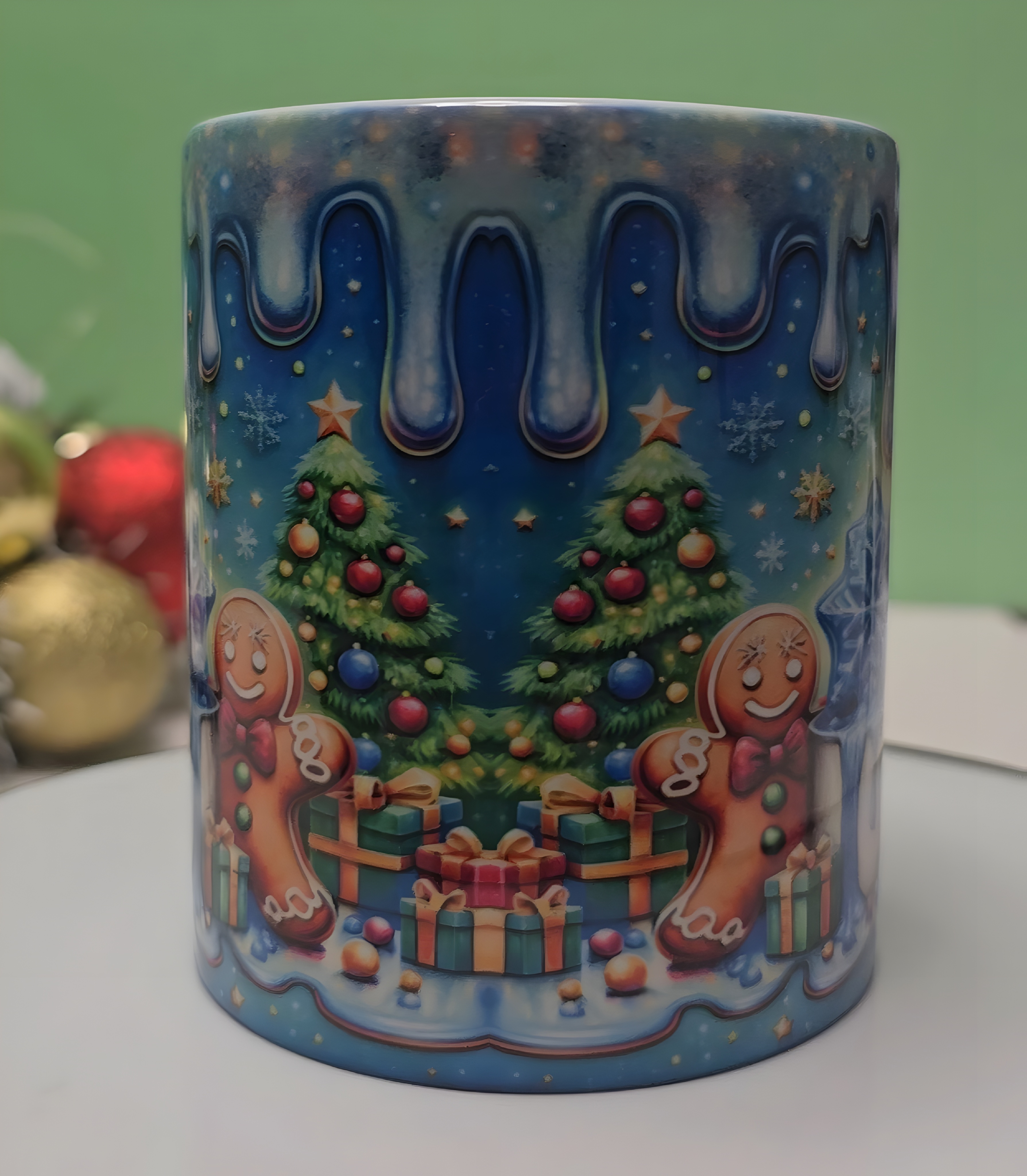 Christmas Mug - Festive Holiday Cup with Cute Winter Desing /Perfect Gift Idea
