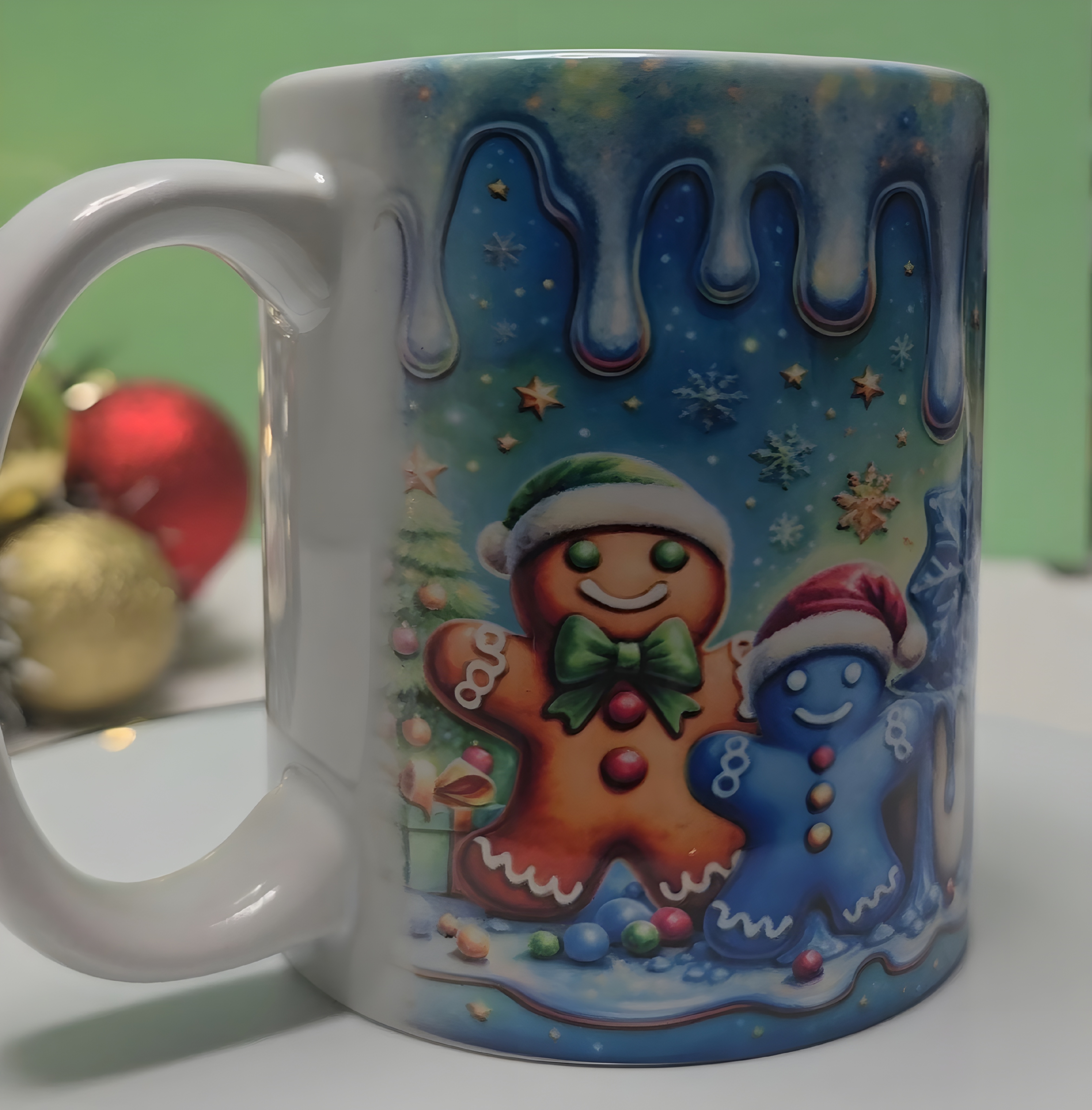 Christmas Mug - Festive Holiday Cup with Cute Winter Desing /Perfect Gift Idea