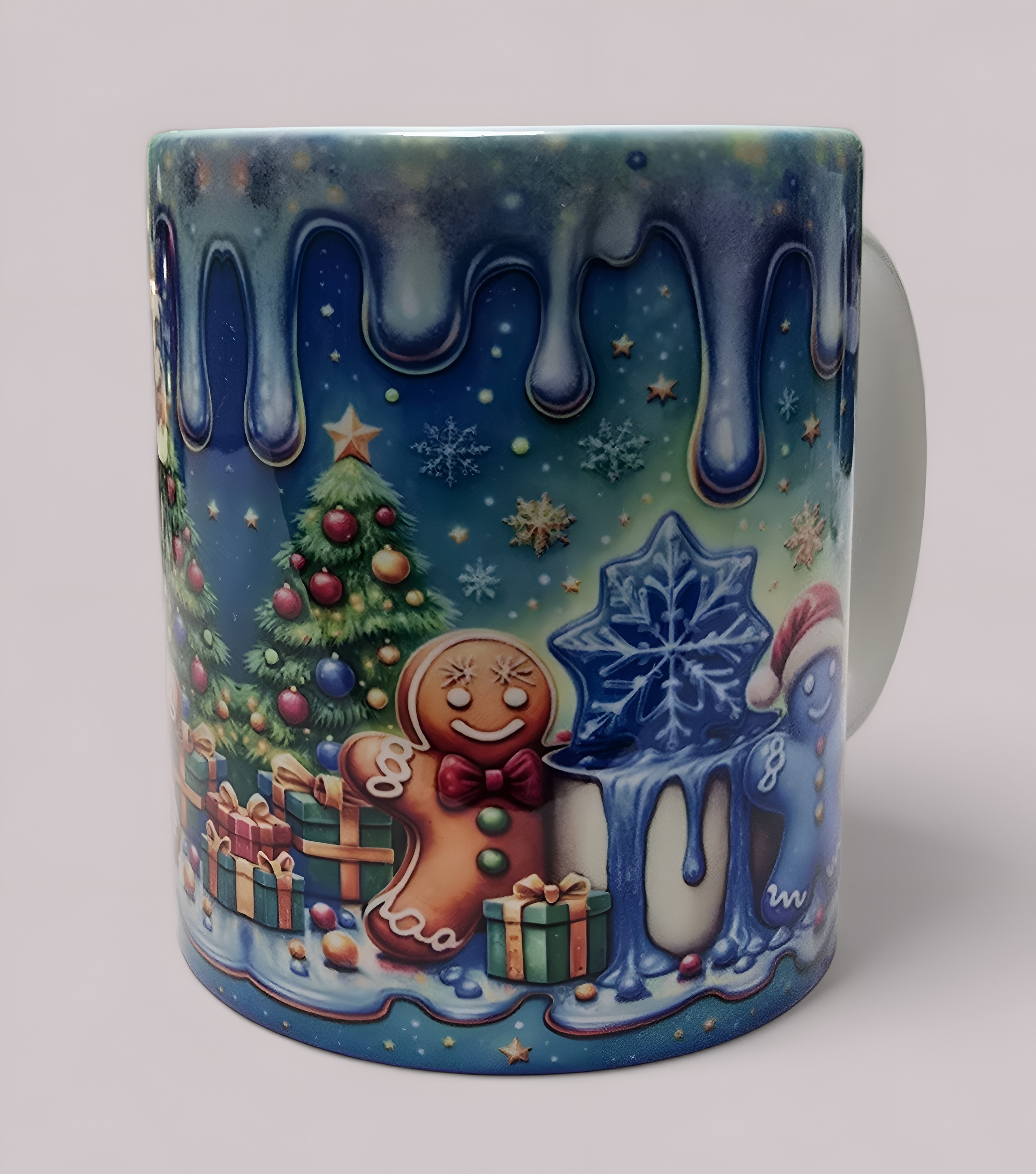 Christmas Mug - Festive Holiday Cup with Cute Winter Desing /Perfect Gift Idea