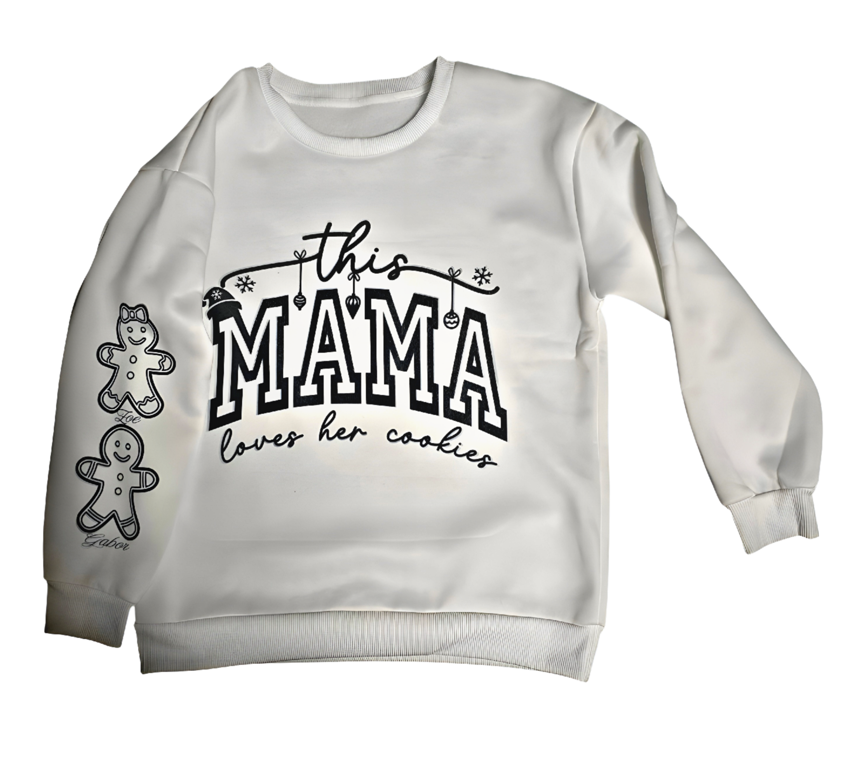 Personalized Women's Christmas Sweatshirt with Child's Name - Magical Holiday Gift