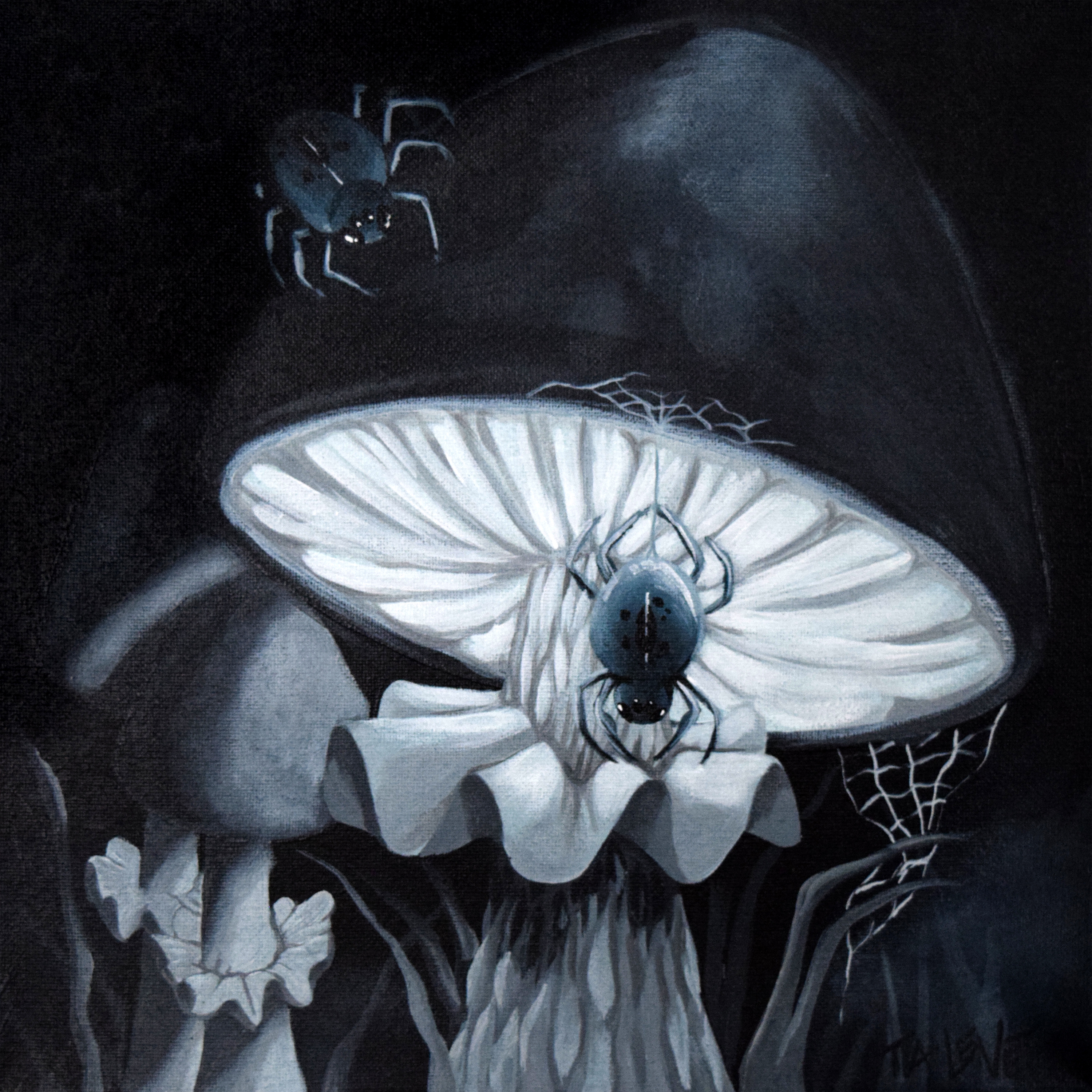 Nocturnal Mushroom - Original Acrylic Painting