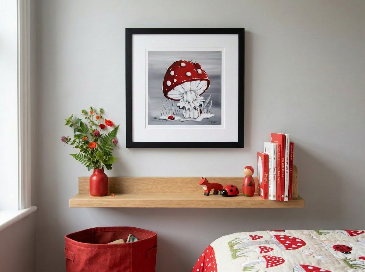 Shroom - Art Print - Unframed - Multiple Colors Available 