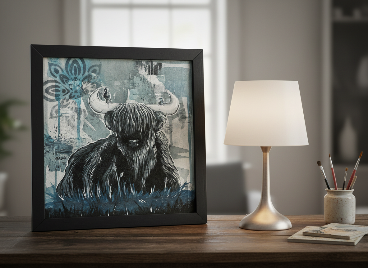 Highlander - Original Acrylic Painting - Unframed