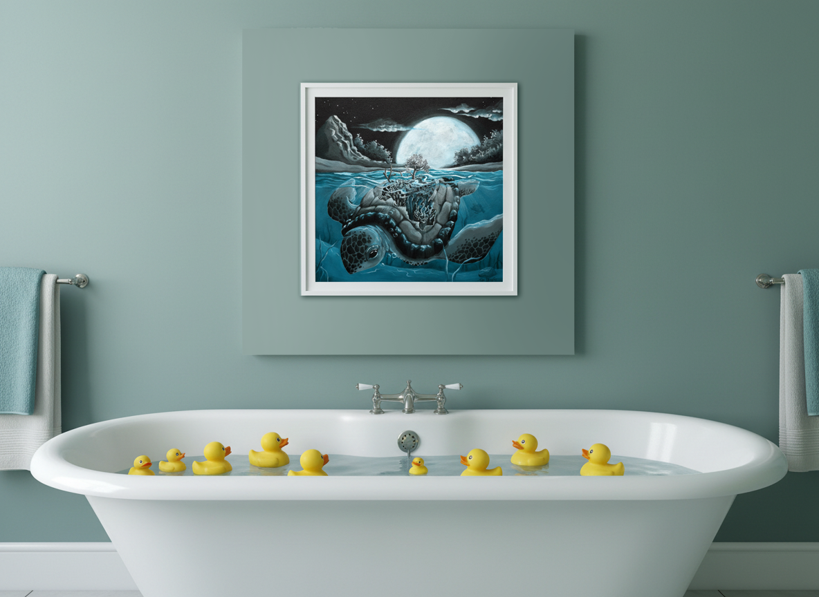 Reef Turtle - Original Acrylic Painting - Unframed - SOLD