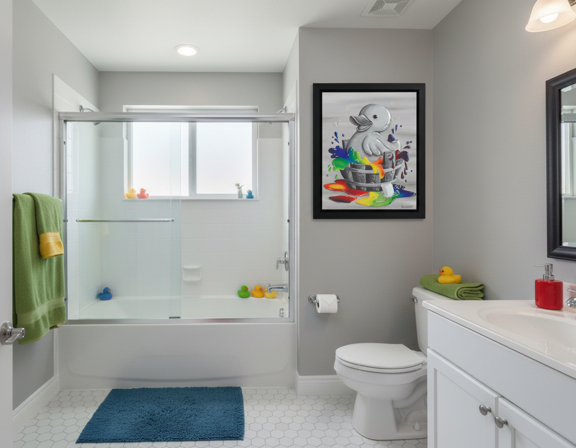 Just Ducky - Original Acrylic Painting - Unframed - SOLD