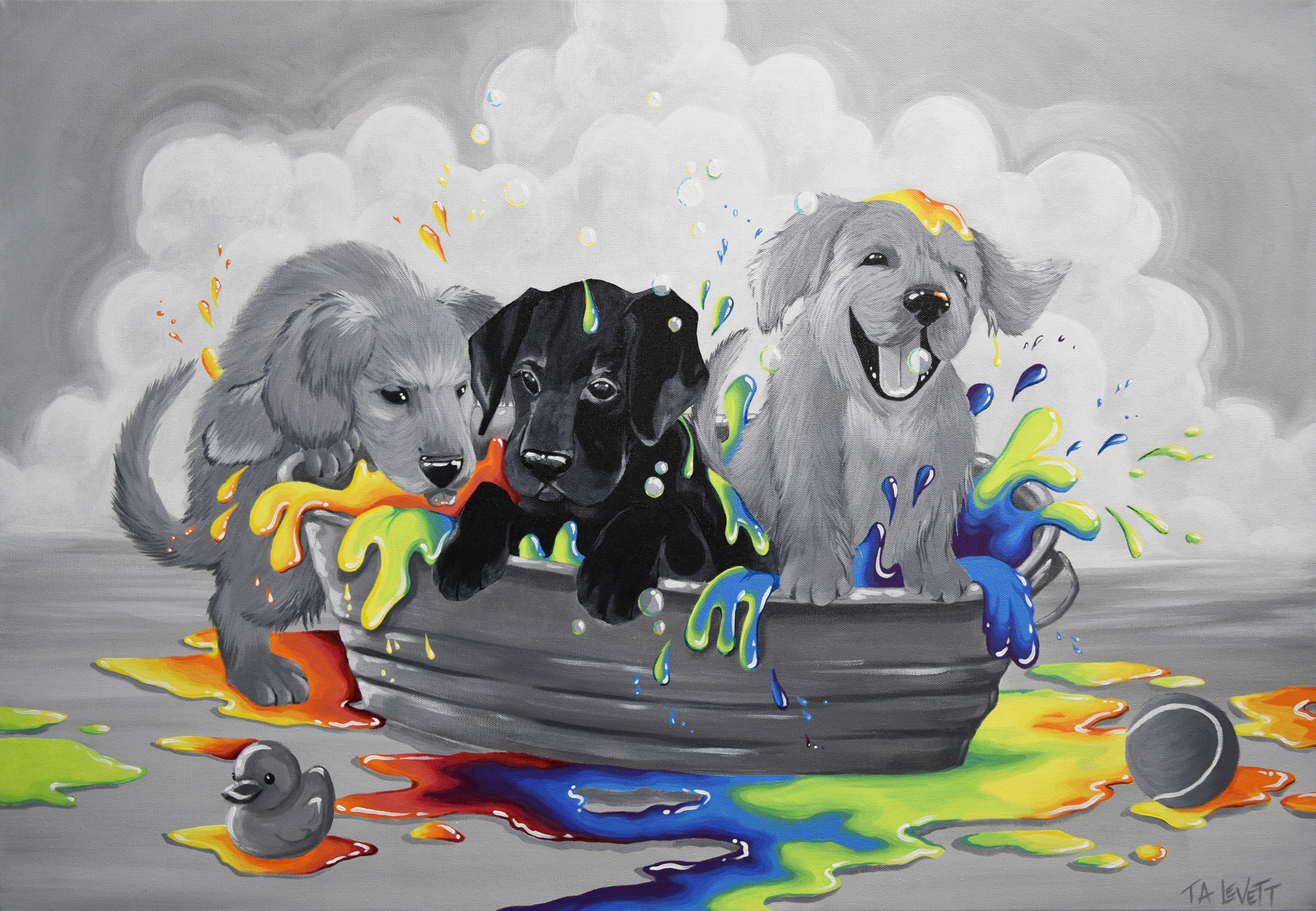 Dog Days of Summer - Art Print - Unframed