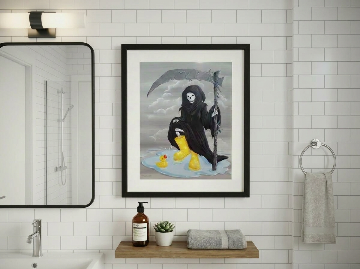 Death's Day Off - Art Print - Unframed