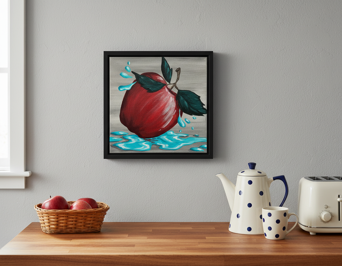 Juicy Apple - Original Acrylic Painting - Unframed