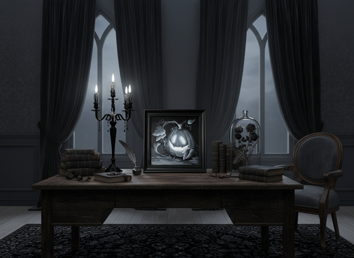 Spooky Friends - Original Acrylic Painting - Unframed