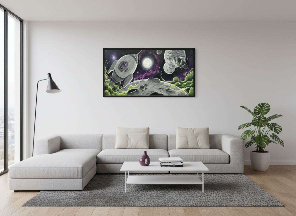 Gimme Space - Original Acrylic Painting - Unframed