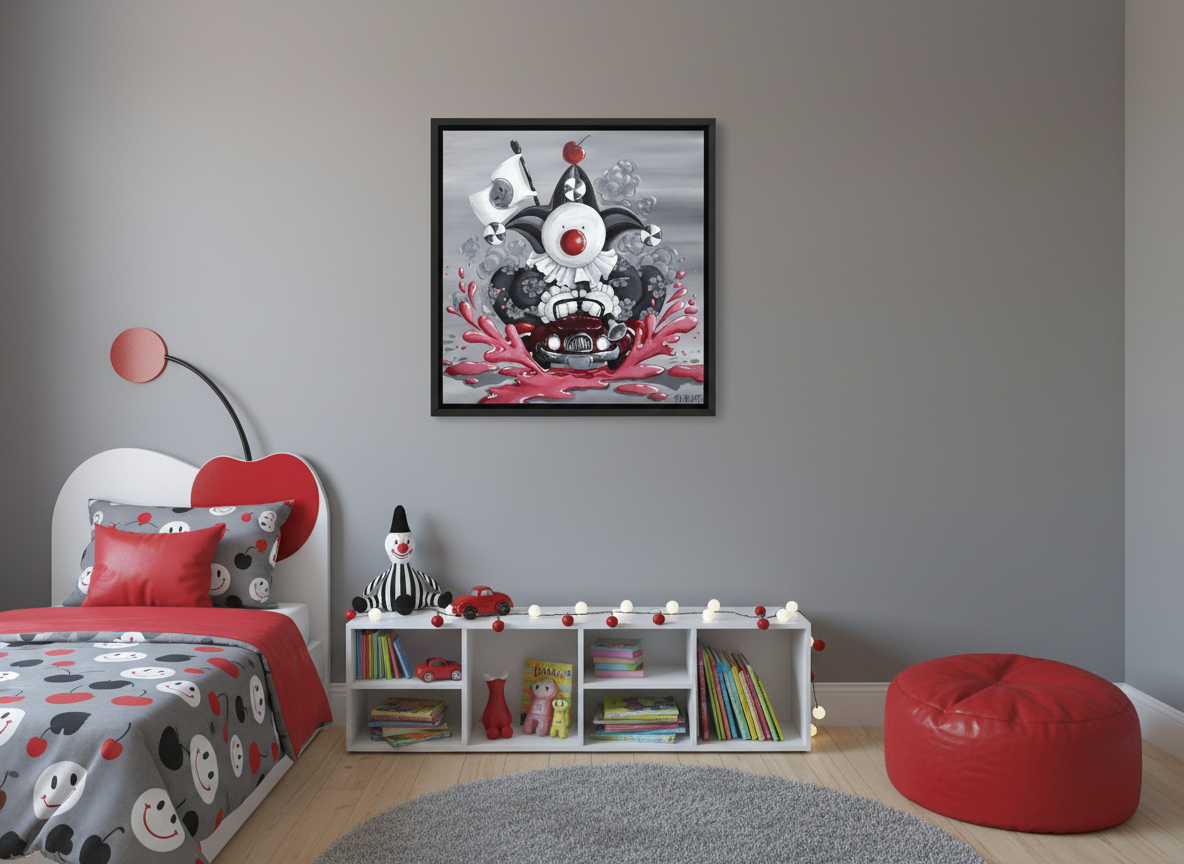 Clowning Around - Original Acrylic Painting - Unframed