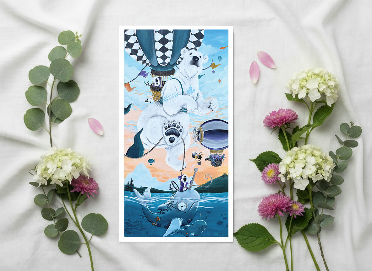 Up, Up and Away - Art Print - Unframed