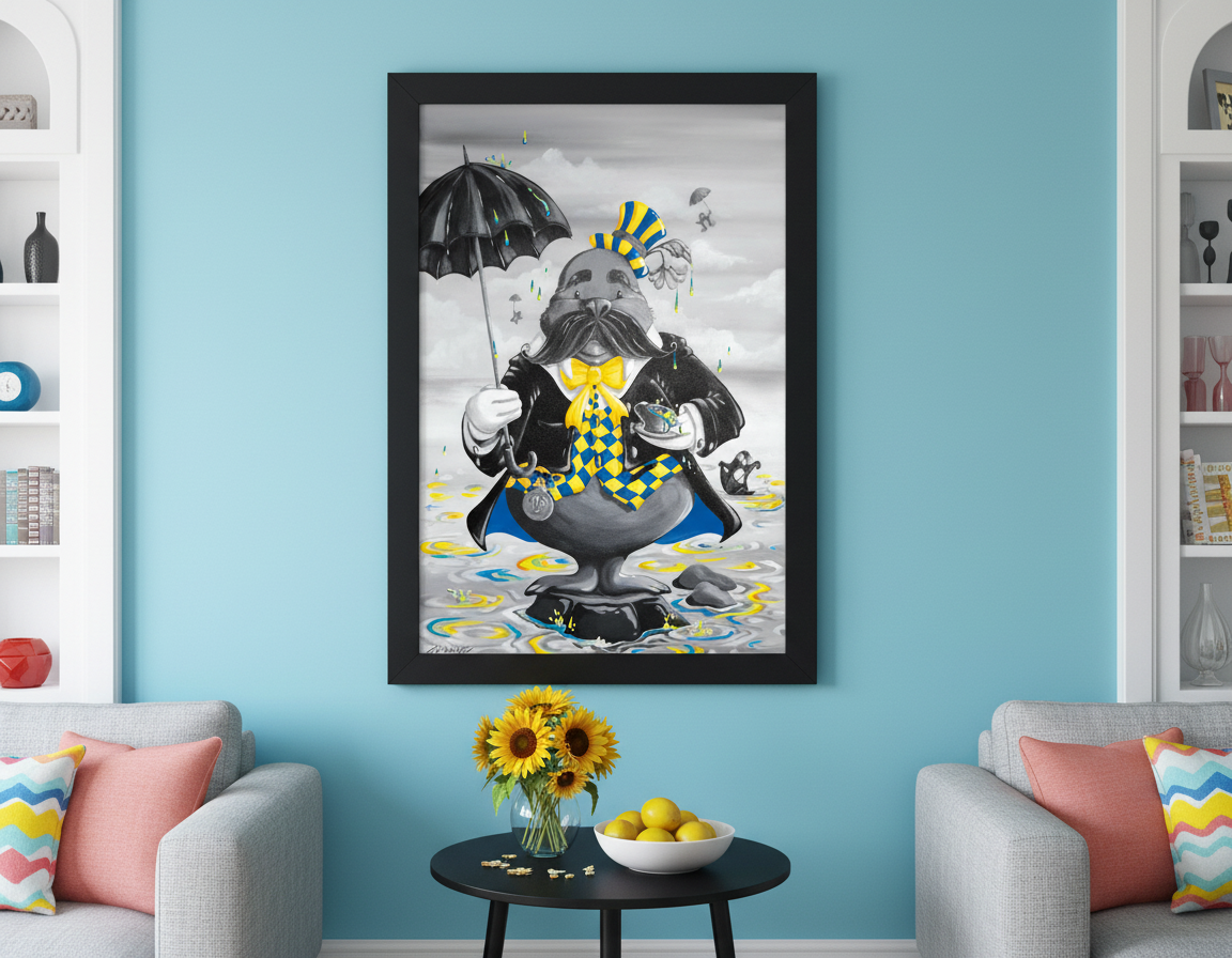 Jolly Wally - Original Acrylic Painting - Unframed - SOLD