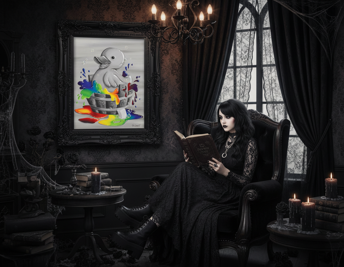 Just Ducky - Original Acrylic Painting - Unframed - SOLD