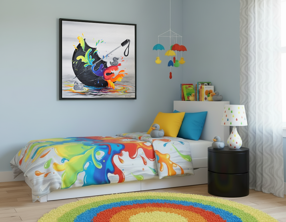 Riding the Wave - Original Acrylic Painting - Unframed - SOLD