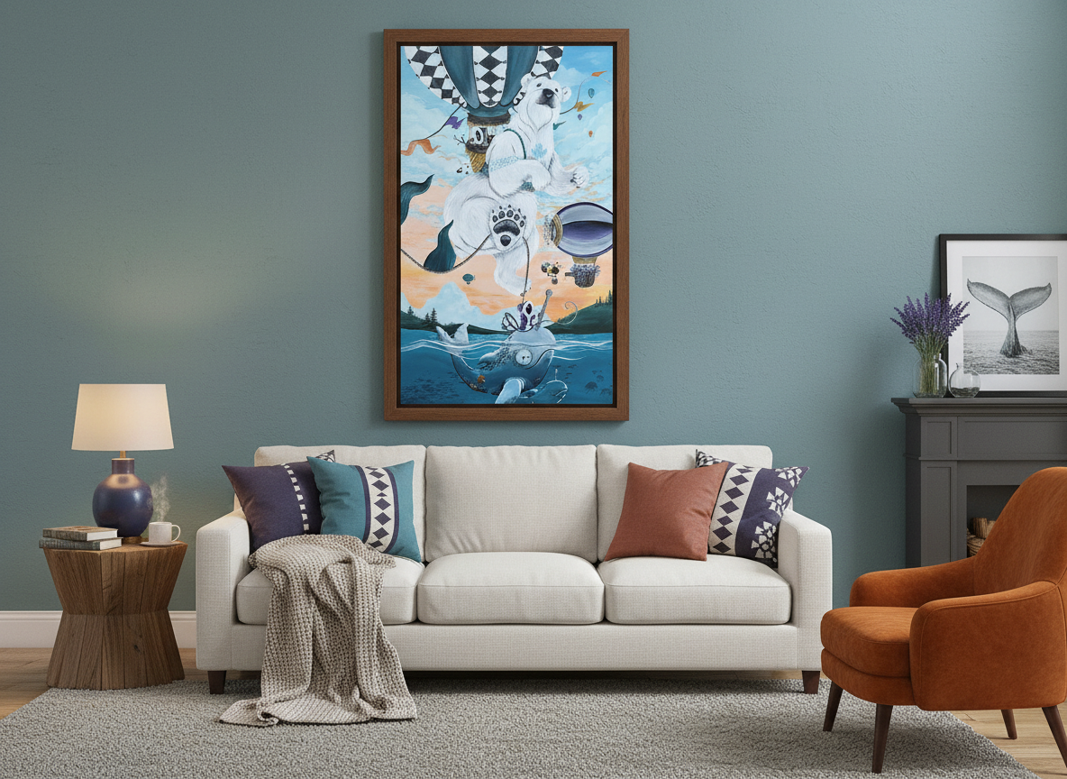 Up, Up and Away - Original Acrylic Painting - Unframed