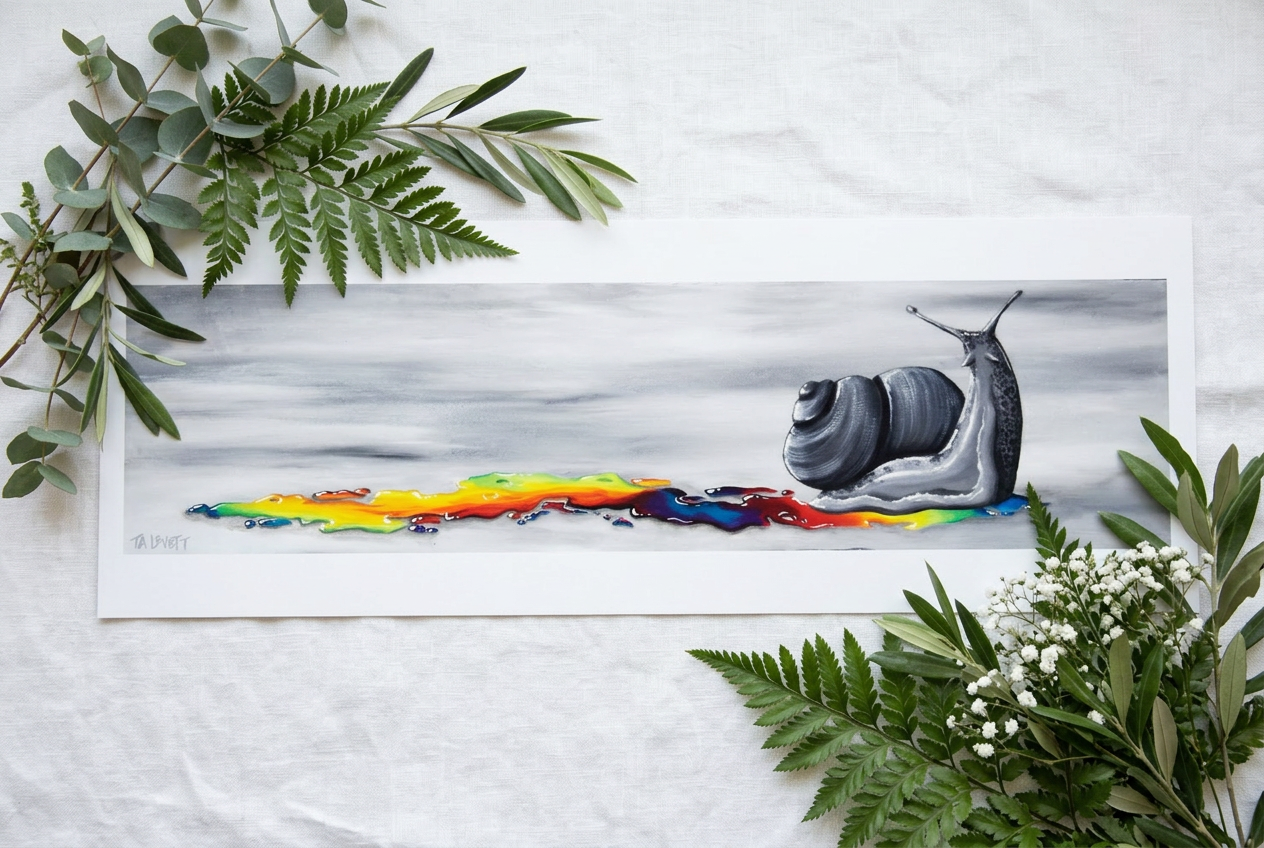 Snail Trail - Art Print -Unframed