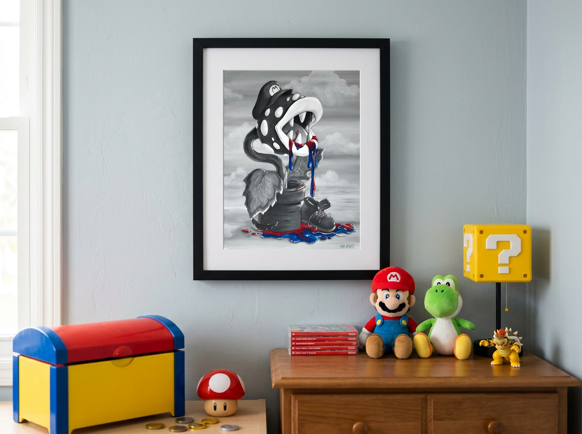 Piranha Plant - Art Print - Unframed
