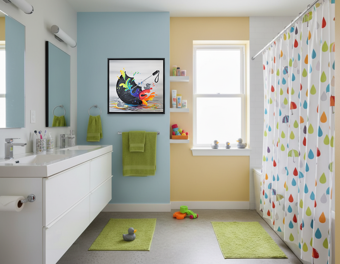 Riding the Wave - Original Acrylic Painting - Unframed - SOLD