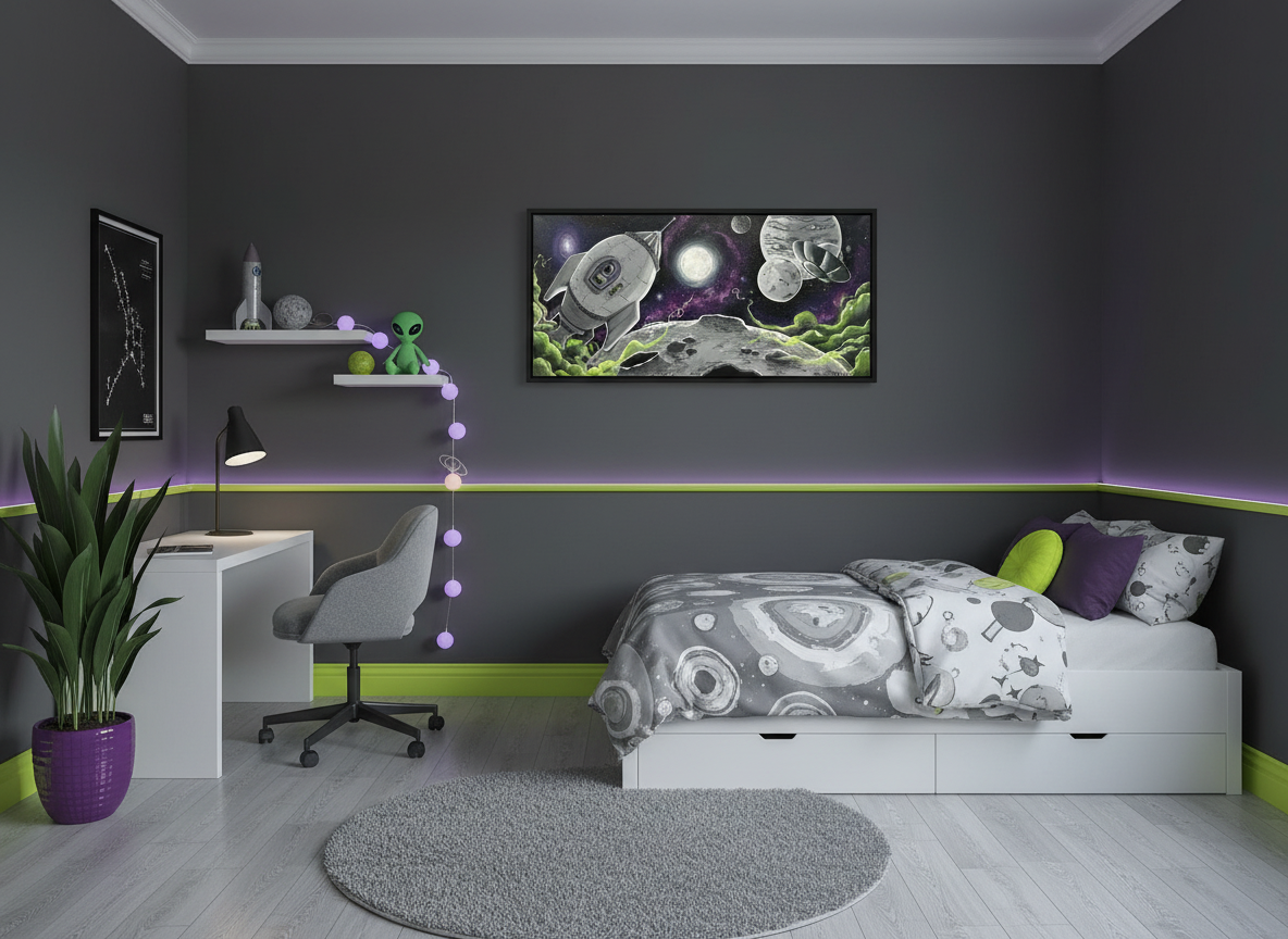 Gimme Space - Original Acrylic Painting - Unframed