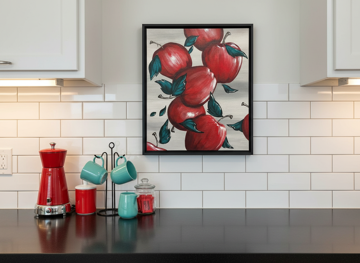 Falling Apples - Original Acrylic Painting - Unframed