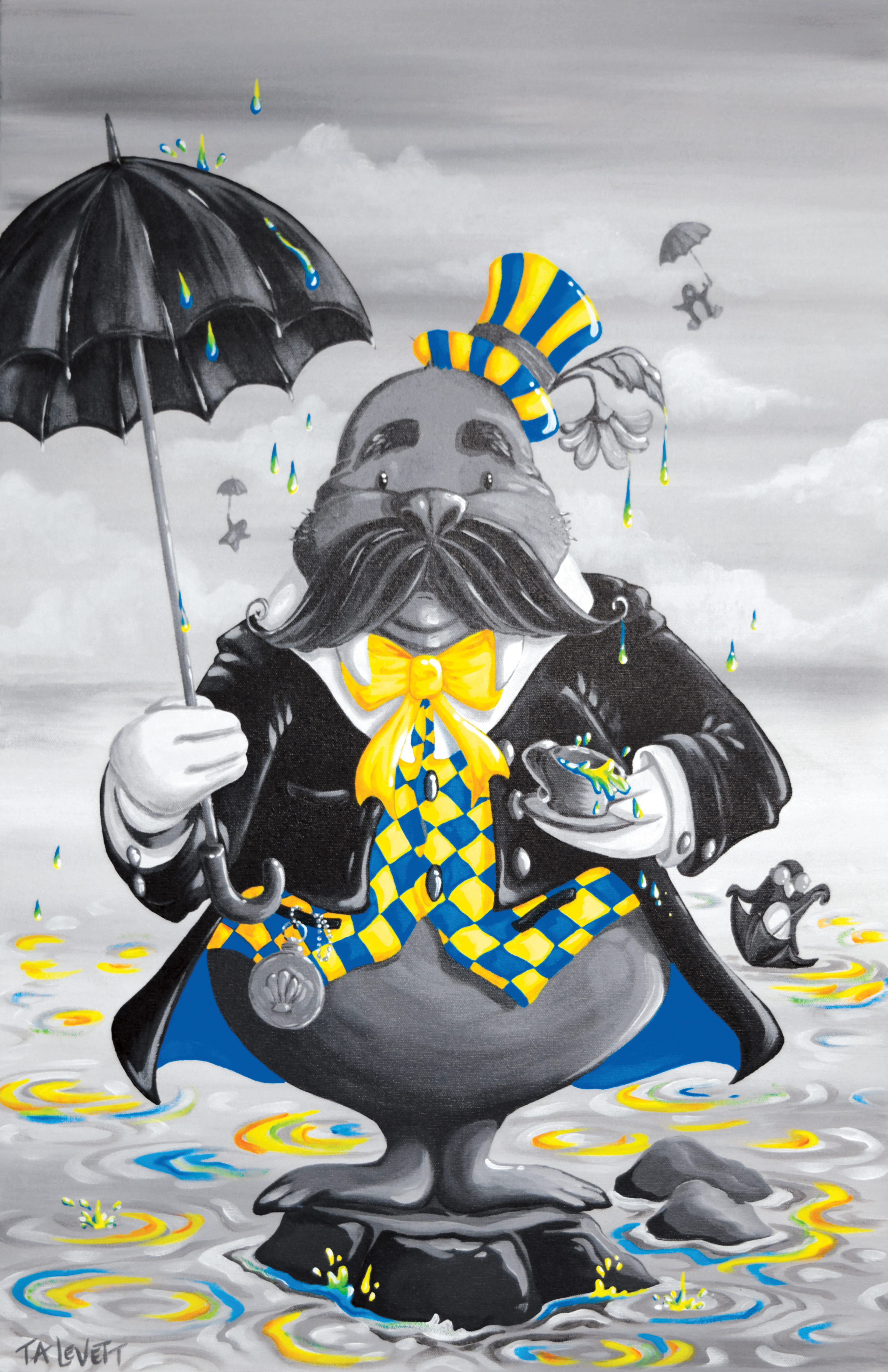 Jolly Wally - Original Acrylic Painting - Unframed - SOLD